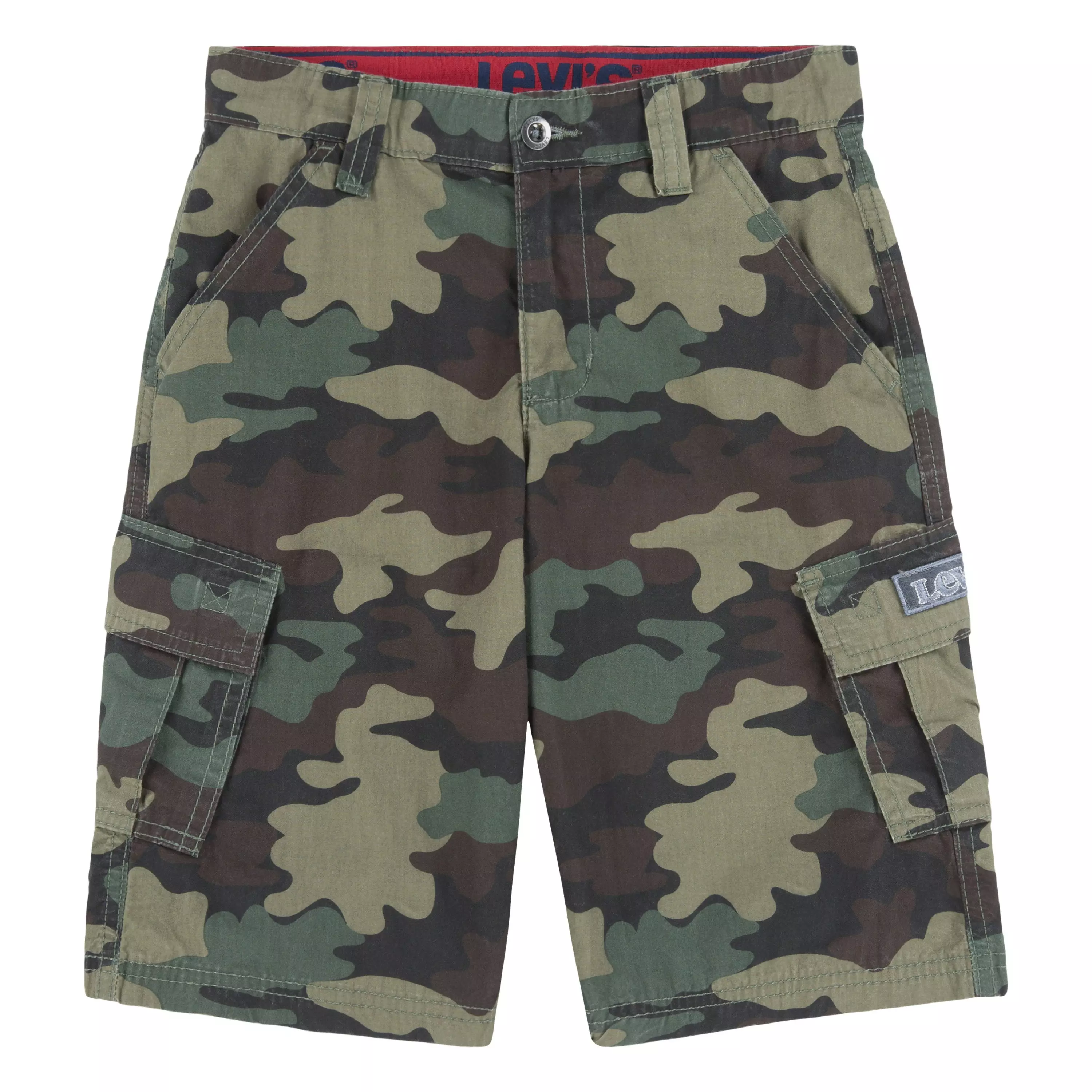 Levi's Red Tab Relaxed Big Boys' Camo Cargo Shorts - CAMOUFLAGE