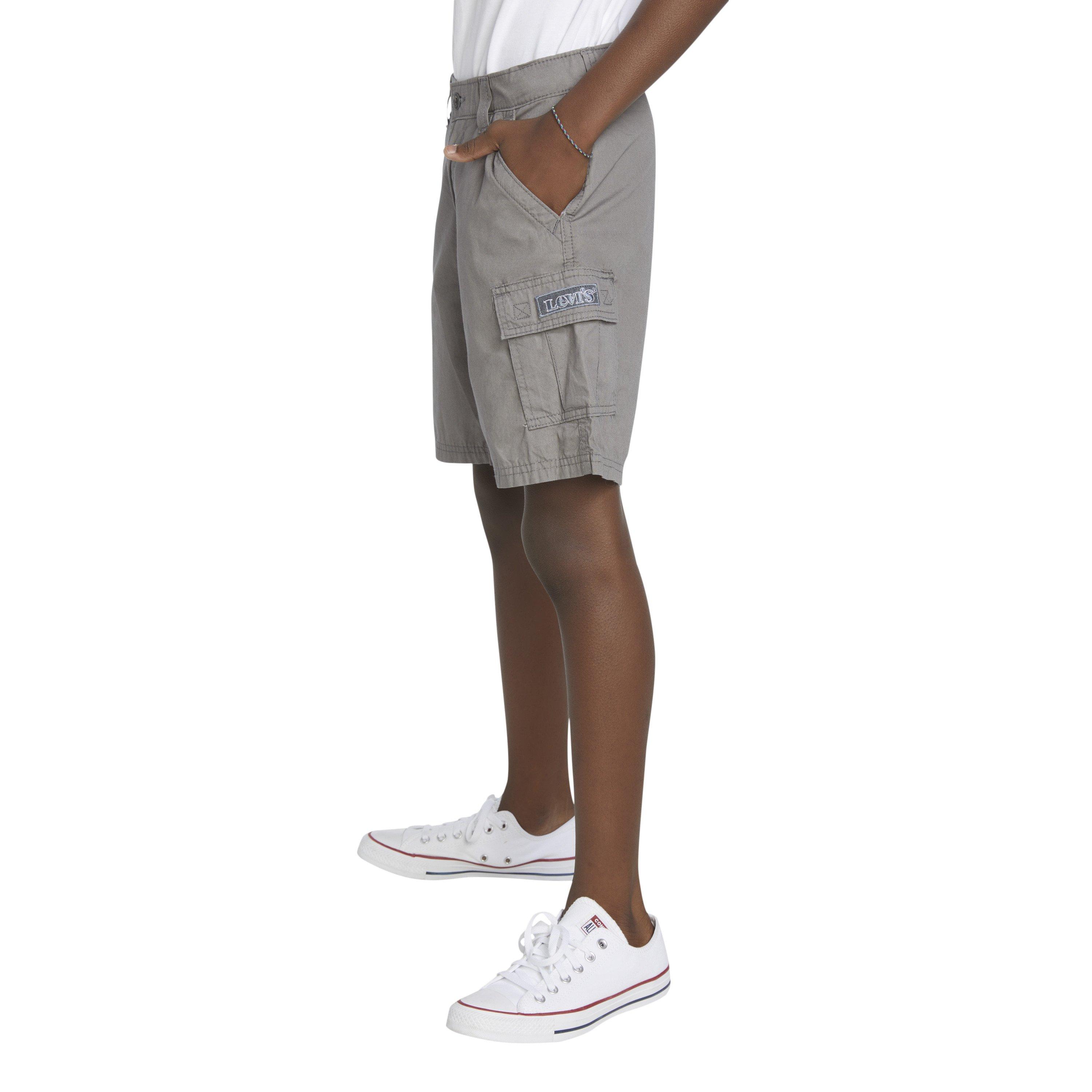 Levi's Big Boys' Red Tab Relaxed Grey Cargo Shorts - GREY Thumbnail View 3