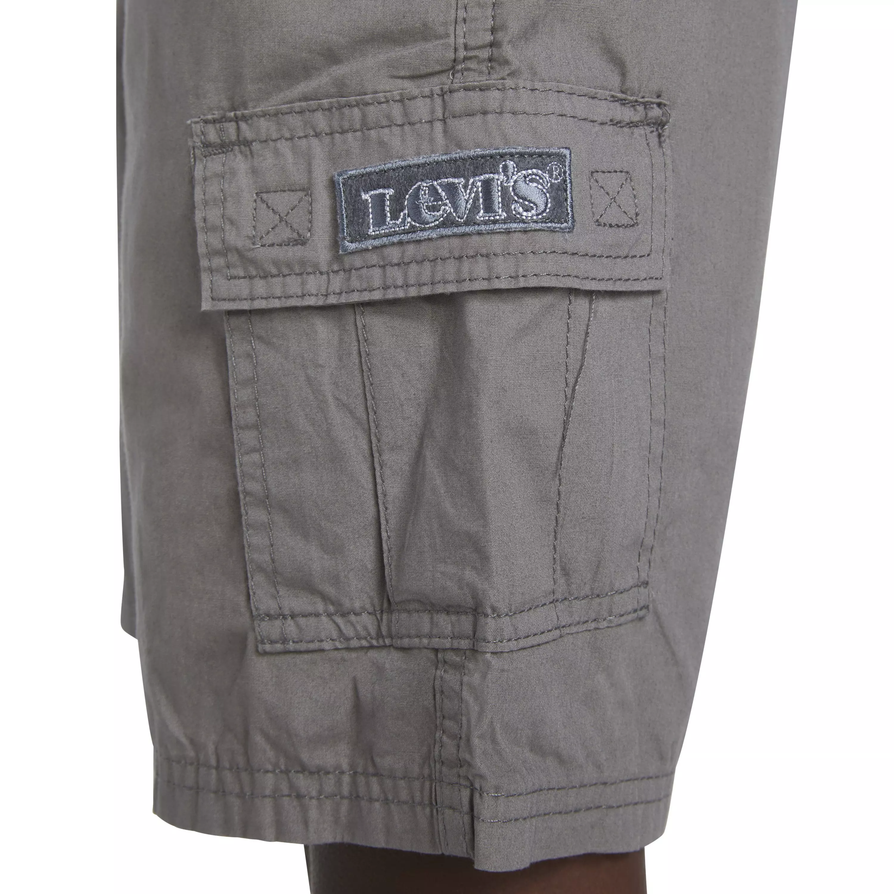 Levi's Big Boys' Red Tab Relaxed Grey Cargo Shorts - GREY