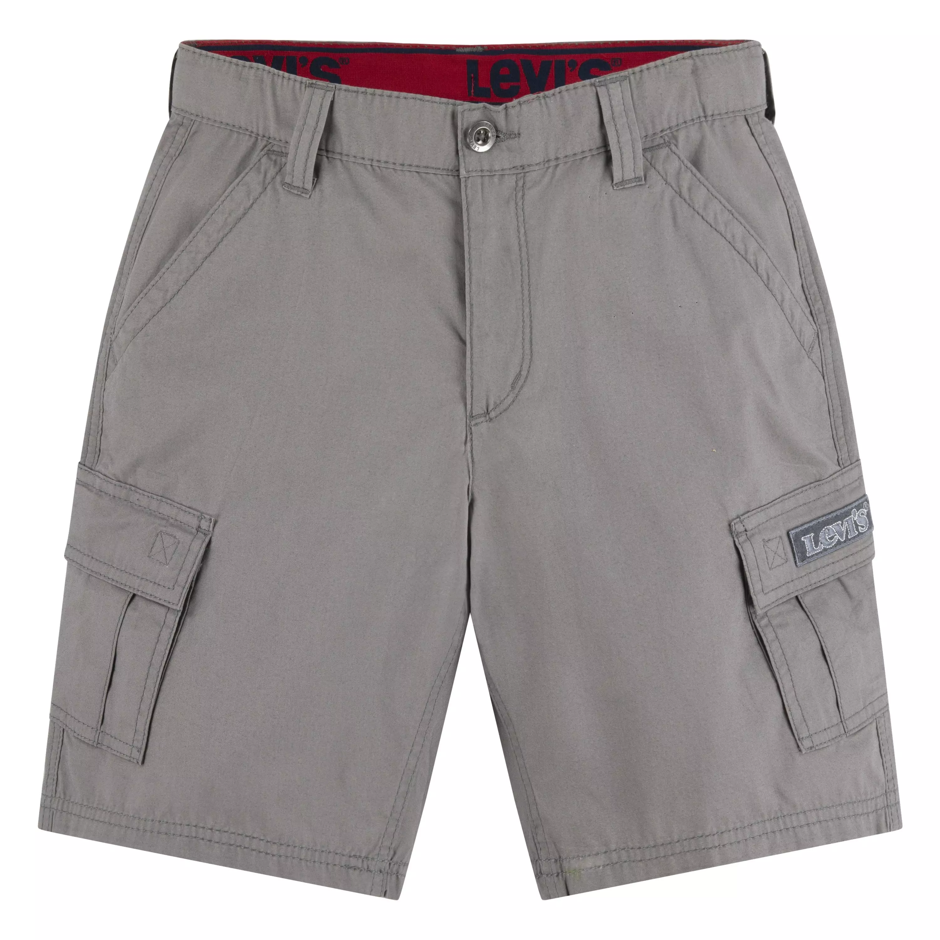 Levi's Big Boys' Red Tab Relaxed Grey Cargo Shorts - GREY