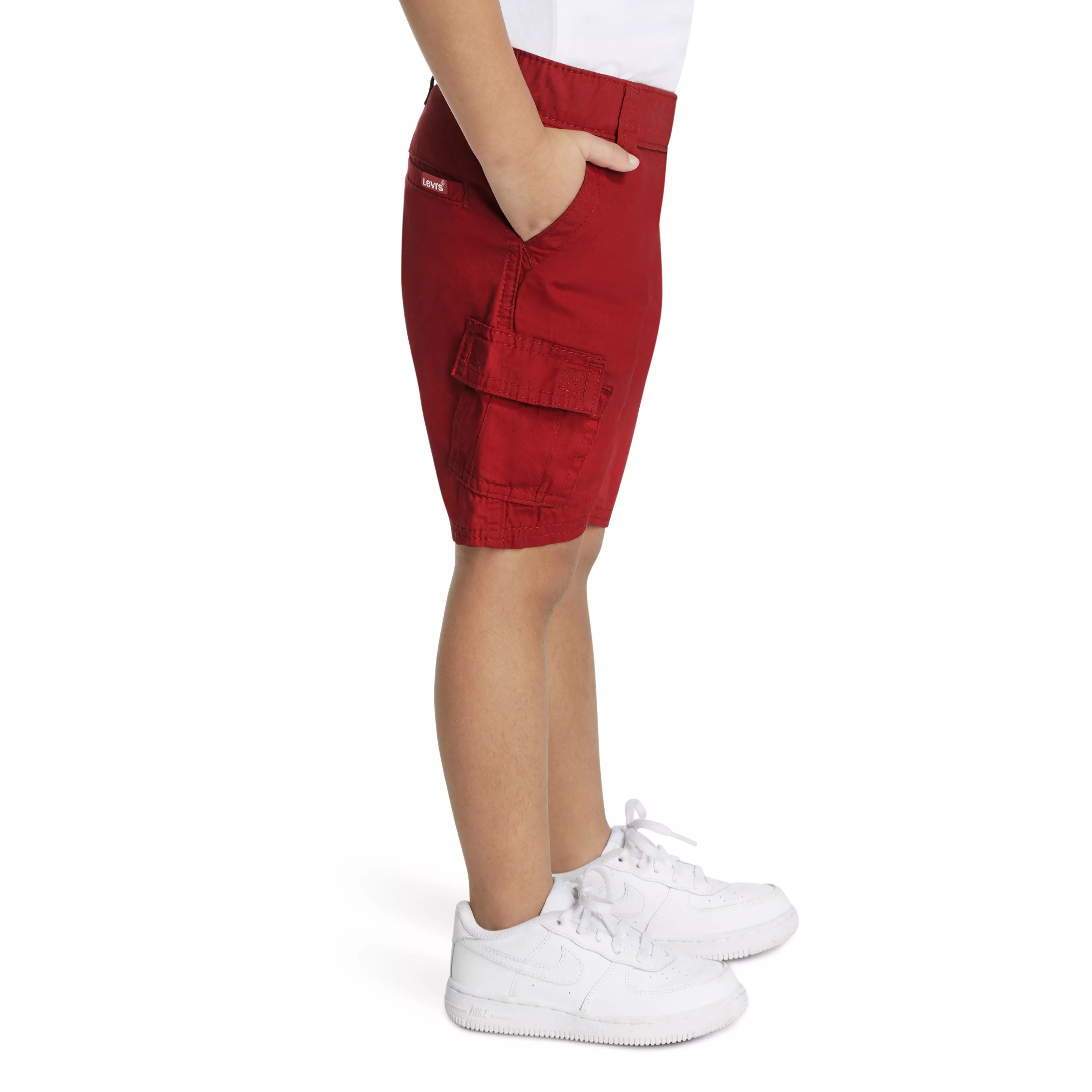 Levi's Toddler Boys' Red Tab Relaxed Red Cargo Shorts - RED