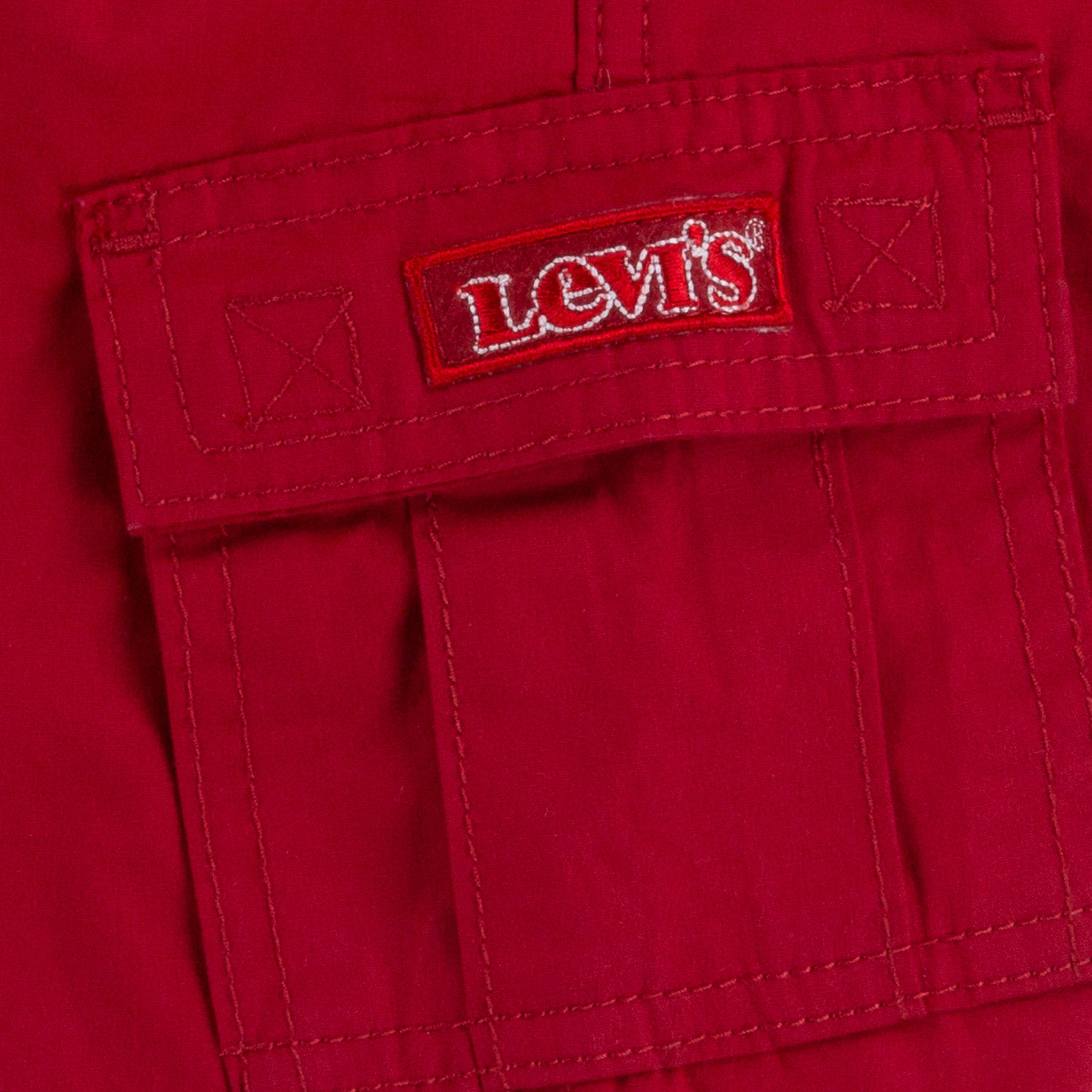Levi's Toddler Boys' Red Tab Relaxed Red Cargo Shorts - RED Thumbnail View 5
