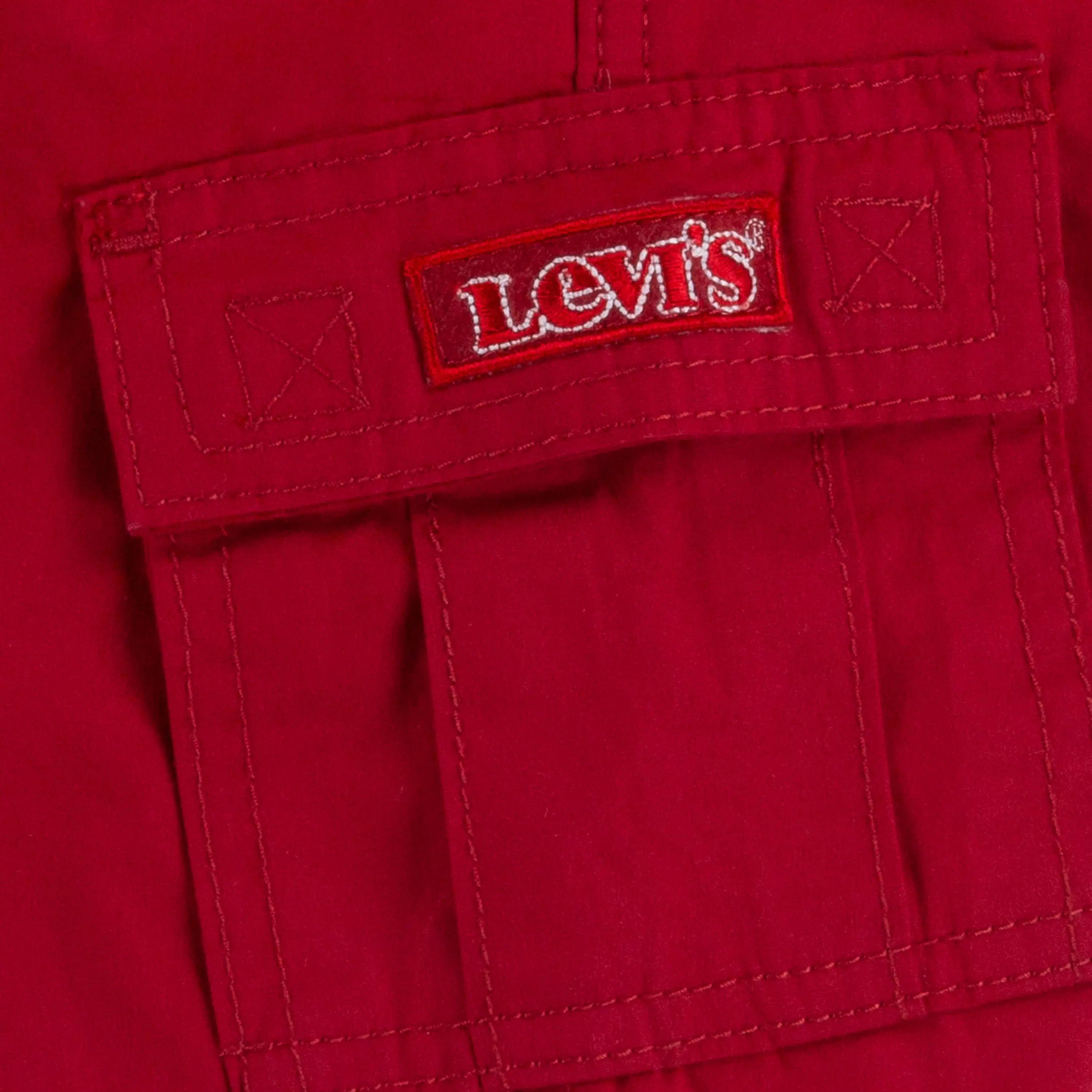 Levi's Toddler Boys' Red Tab Relaxed Red Cargo Shorts - RED