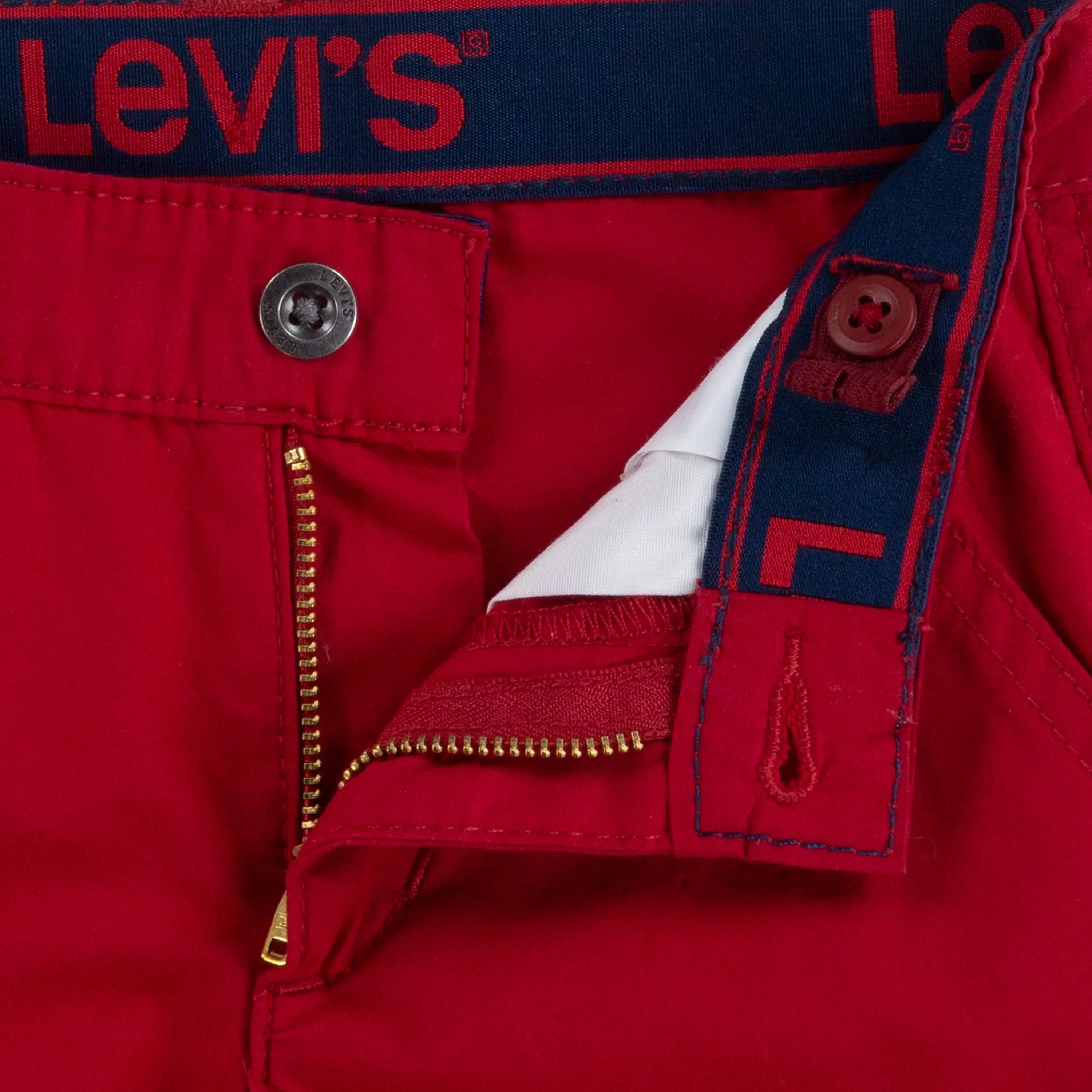 Levi's Toddler Boys' Red Tab Relaxed Red Cargo Shorts - RED