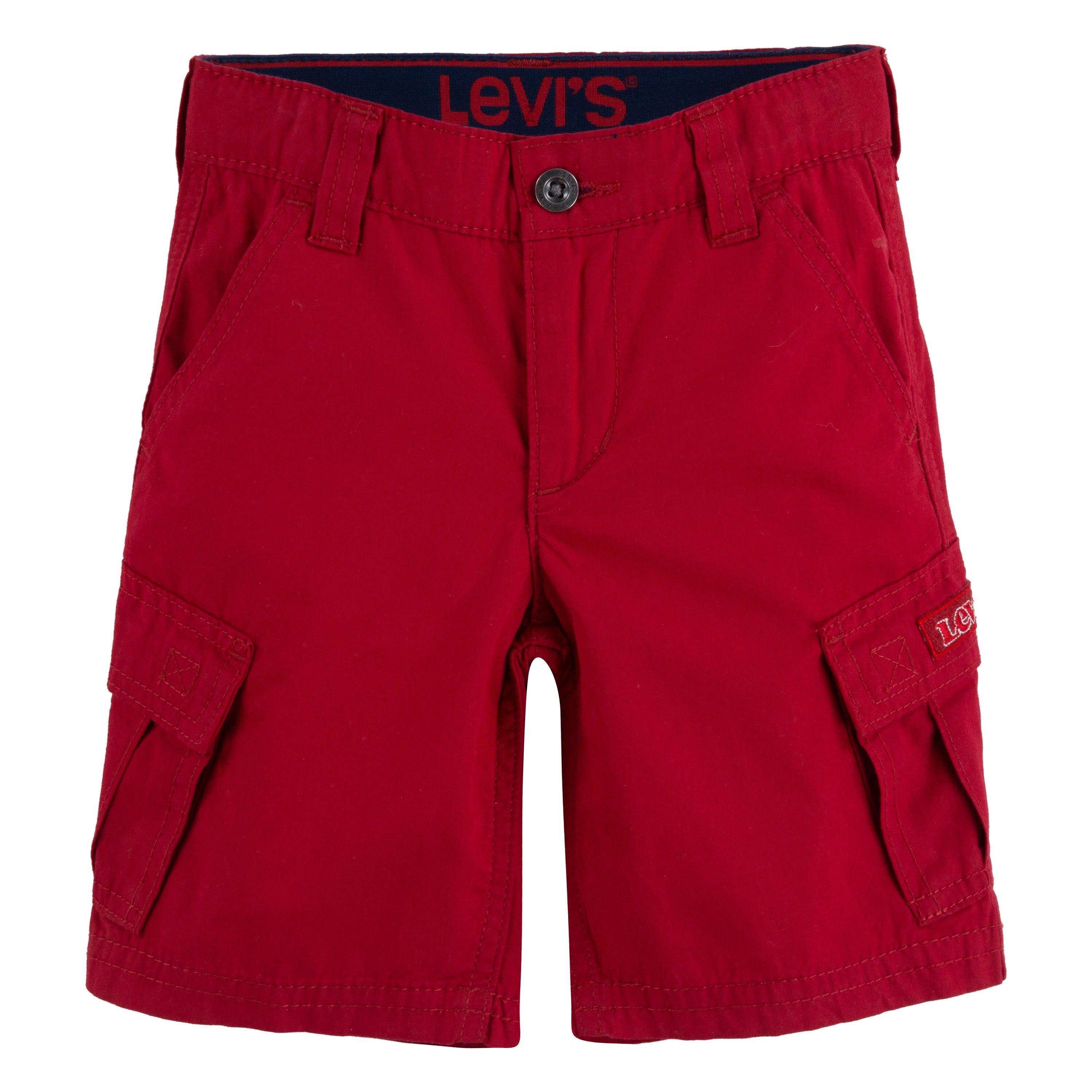 Levi's Toddler Boys' Red Tab Relaxed Red Cargo Shorts - RED Thumbnail View 8