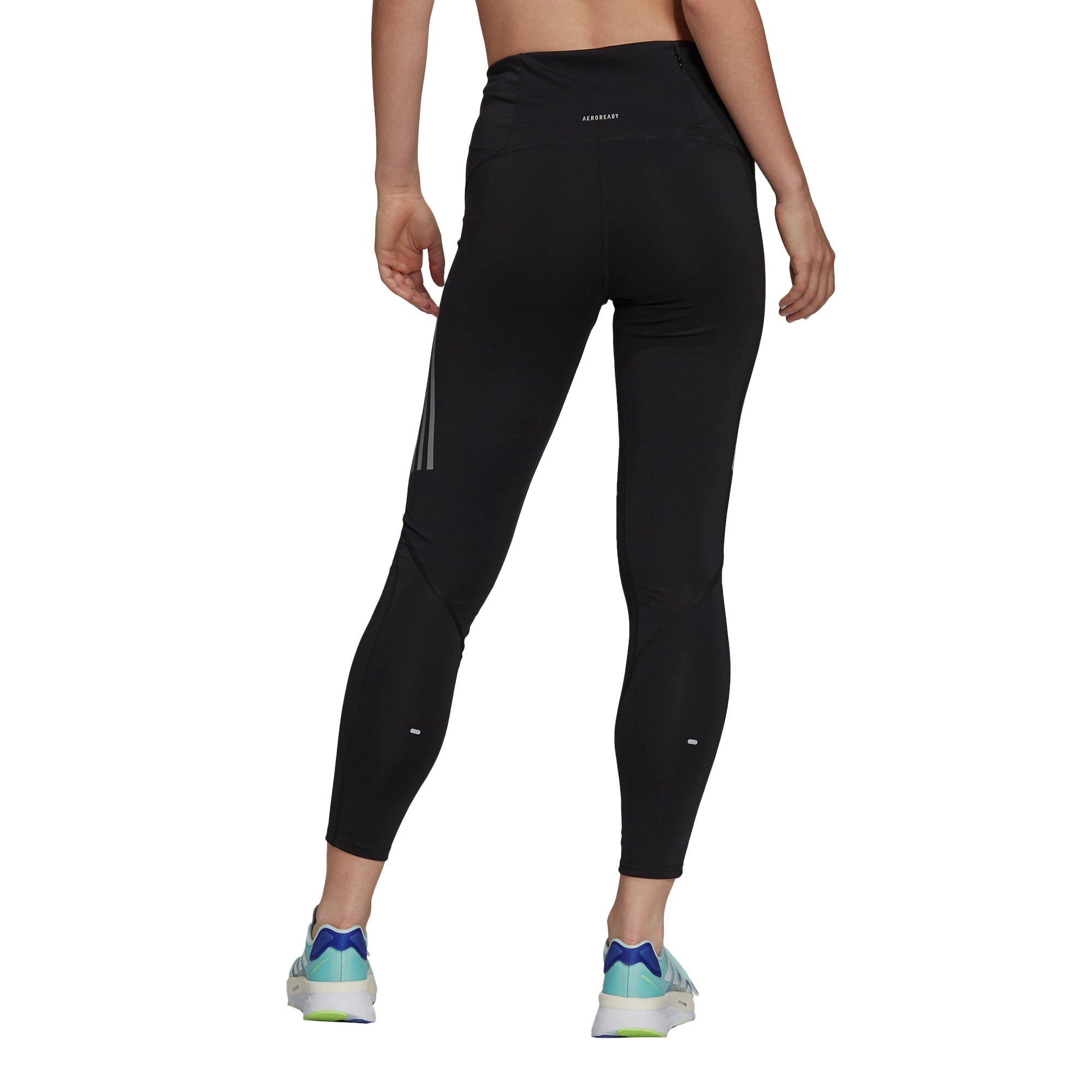 adidas Women's Black Own The Run 7/8 Running Leggings - BLACK Thumbnail View 2