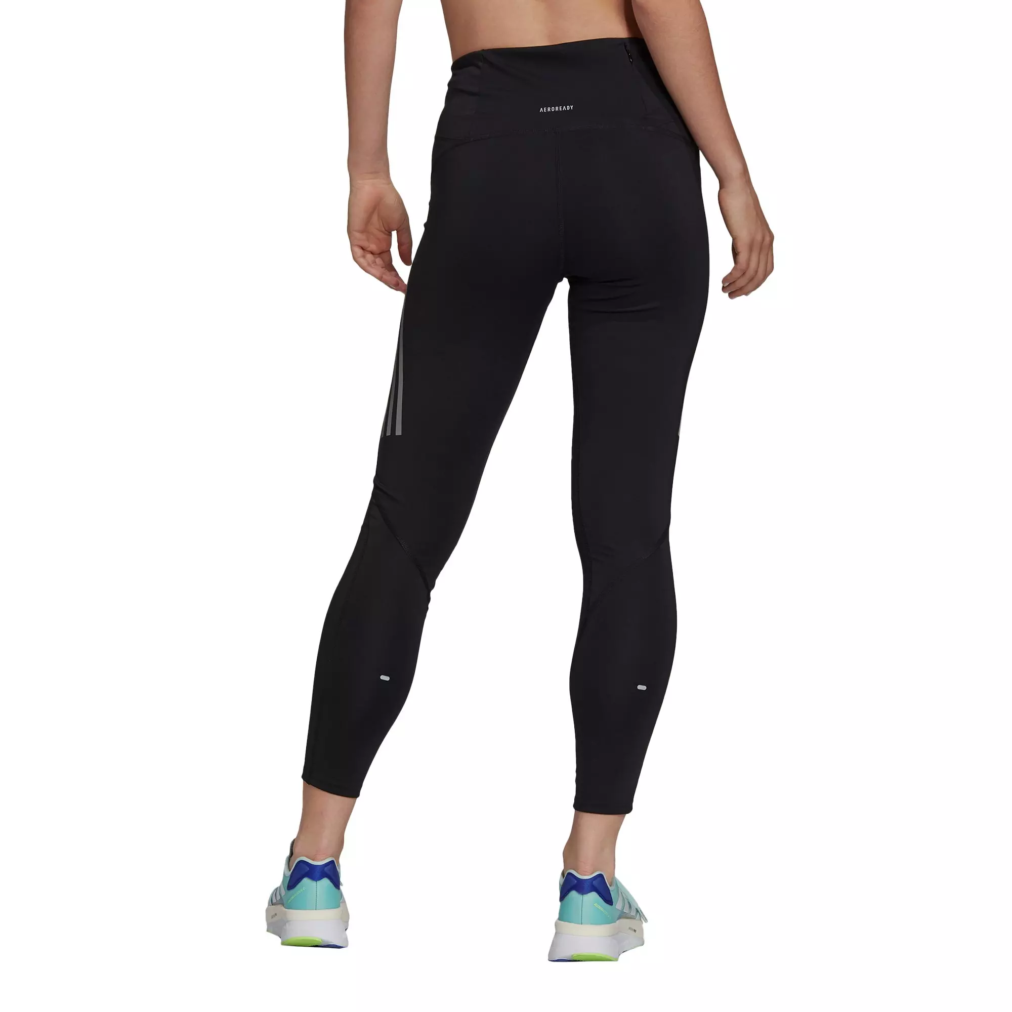 adidas Women's Black Own The Run 7/8 Running Leggings - BLACK
