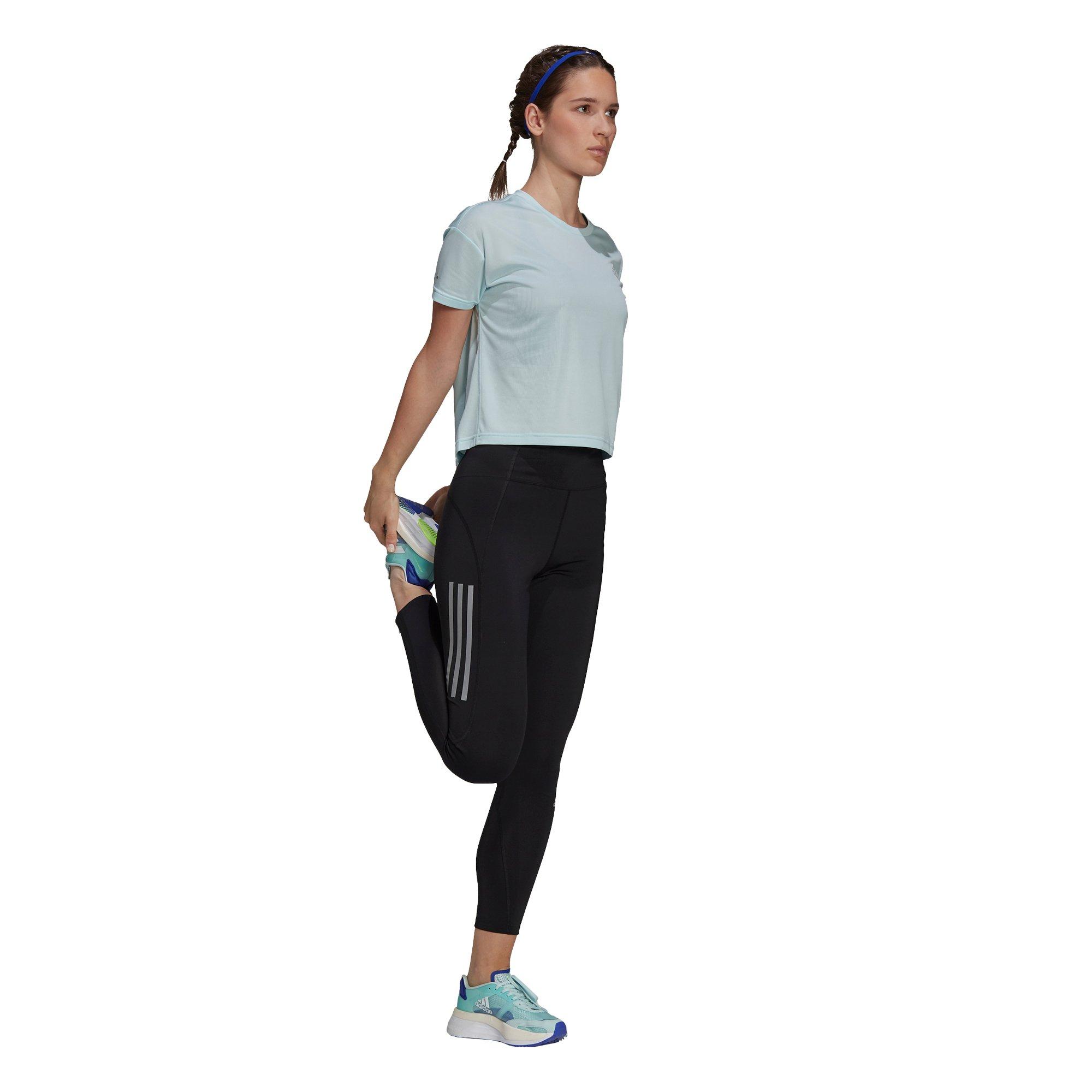 adidas Women's Black Own The Run 7/8 Running Leggings - BLACK Thumbnail View 6