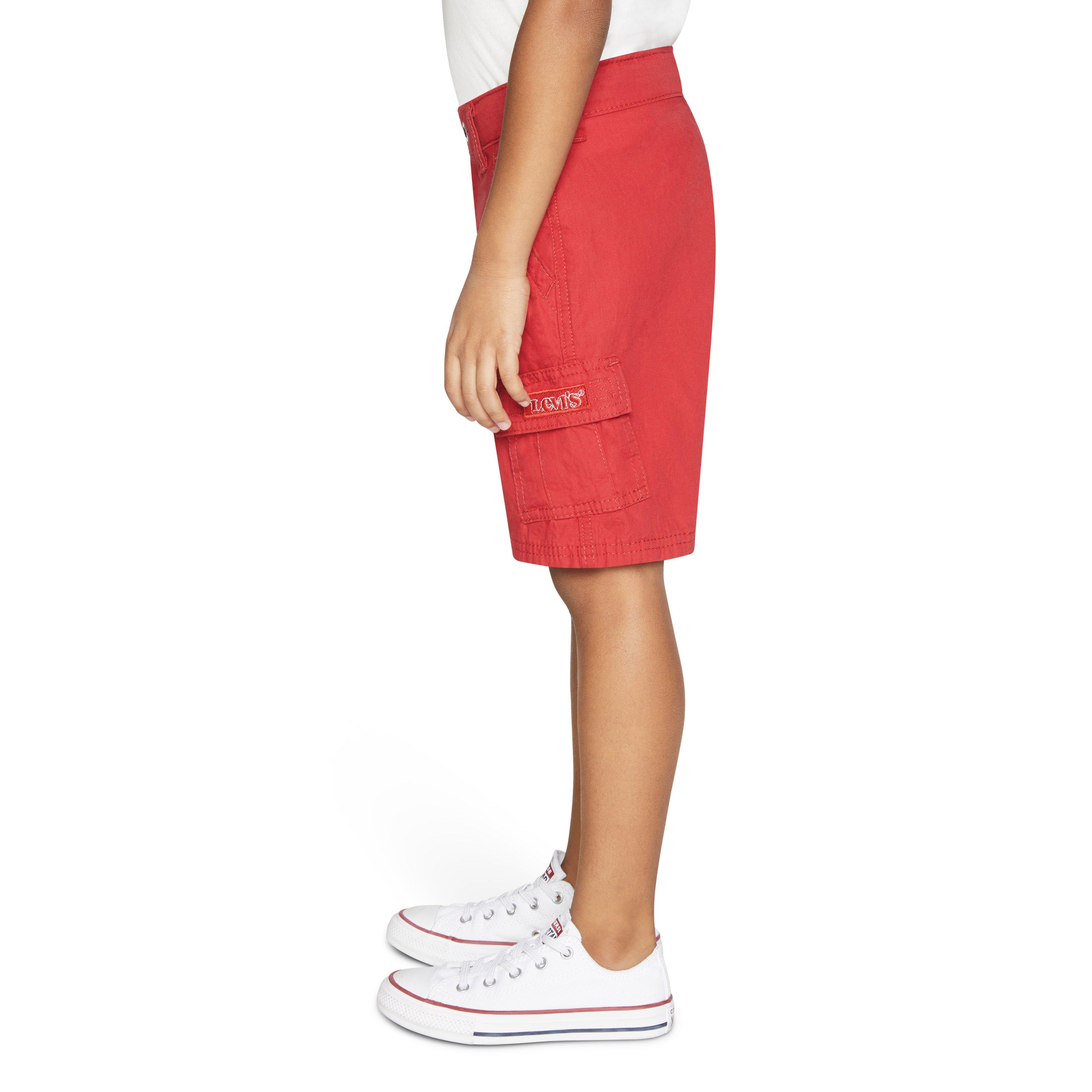 Levi's Little Boys' Red Tab Relaxed Red Cargo Shorts - RED Thumbnail View 3