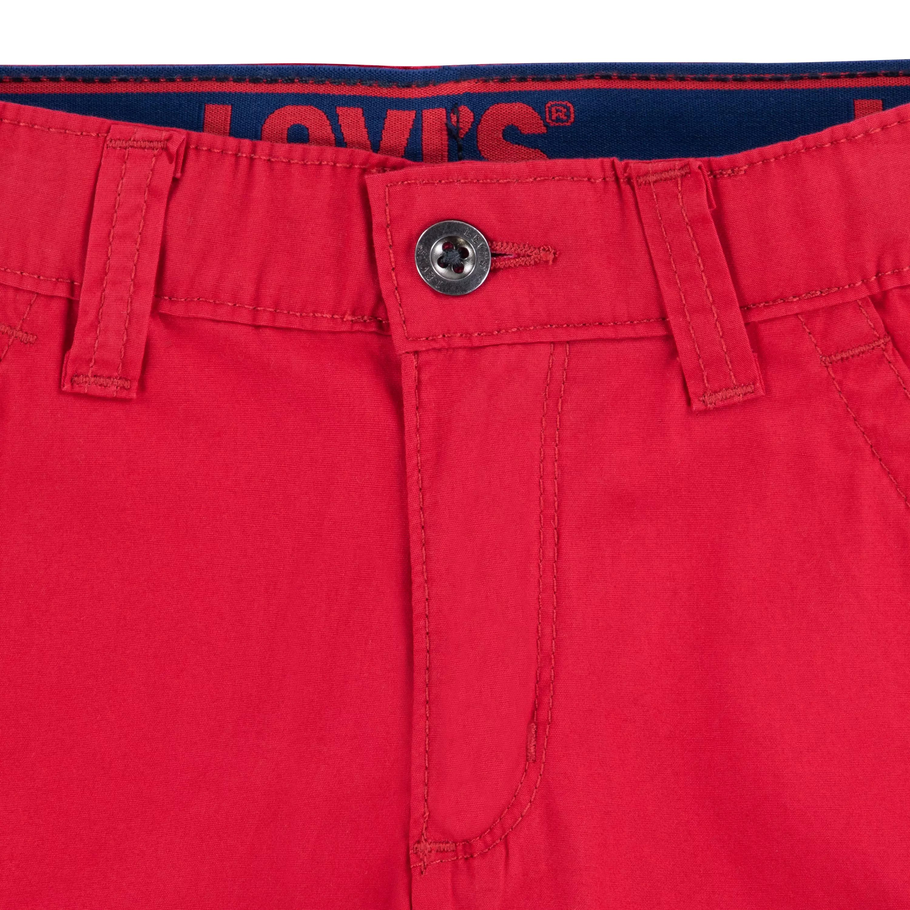 Levi's Little Boys' Red Tab Relaxed Red Cargo Shorts - RED