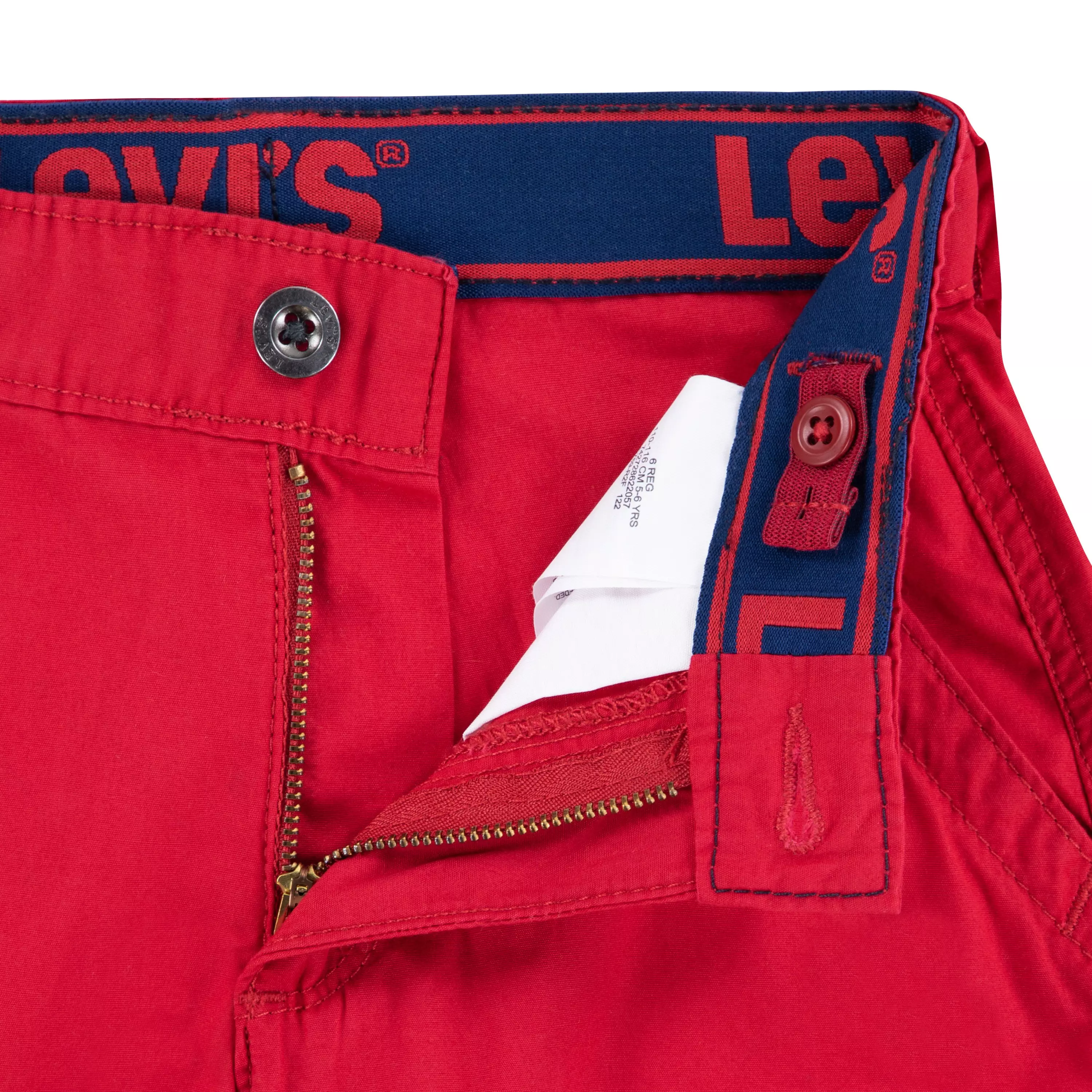 Levi's Little Boys' Red Tab Relaxed Red Cargo Shorts - RED