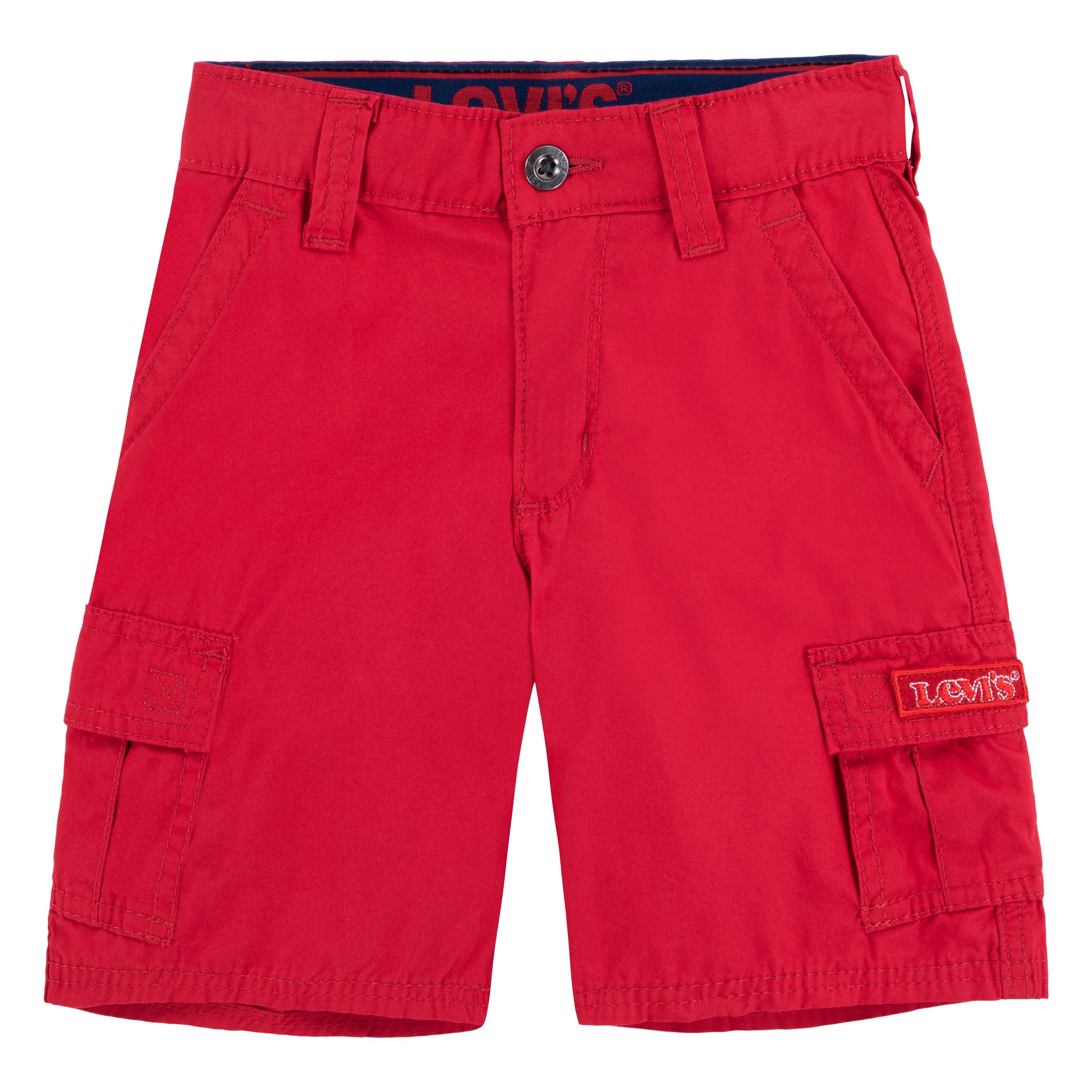 Levi's Little Boys' Red Tab Relaxed Red Cargo Shorts - RED Thumbnail View 8
