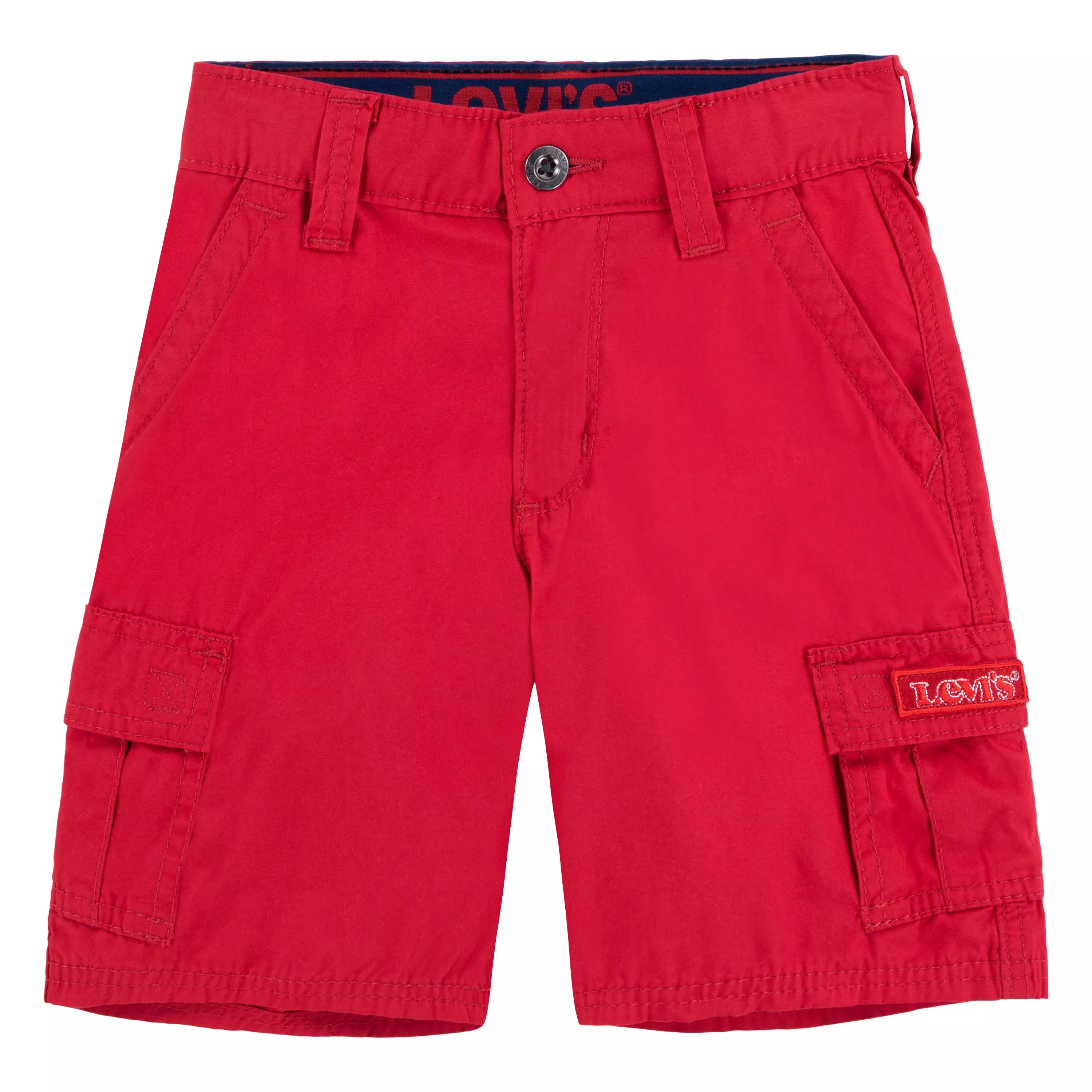 Levi's Little Boys' Red Tab Relaxed Red Cargo Shorts - RED