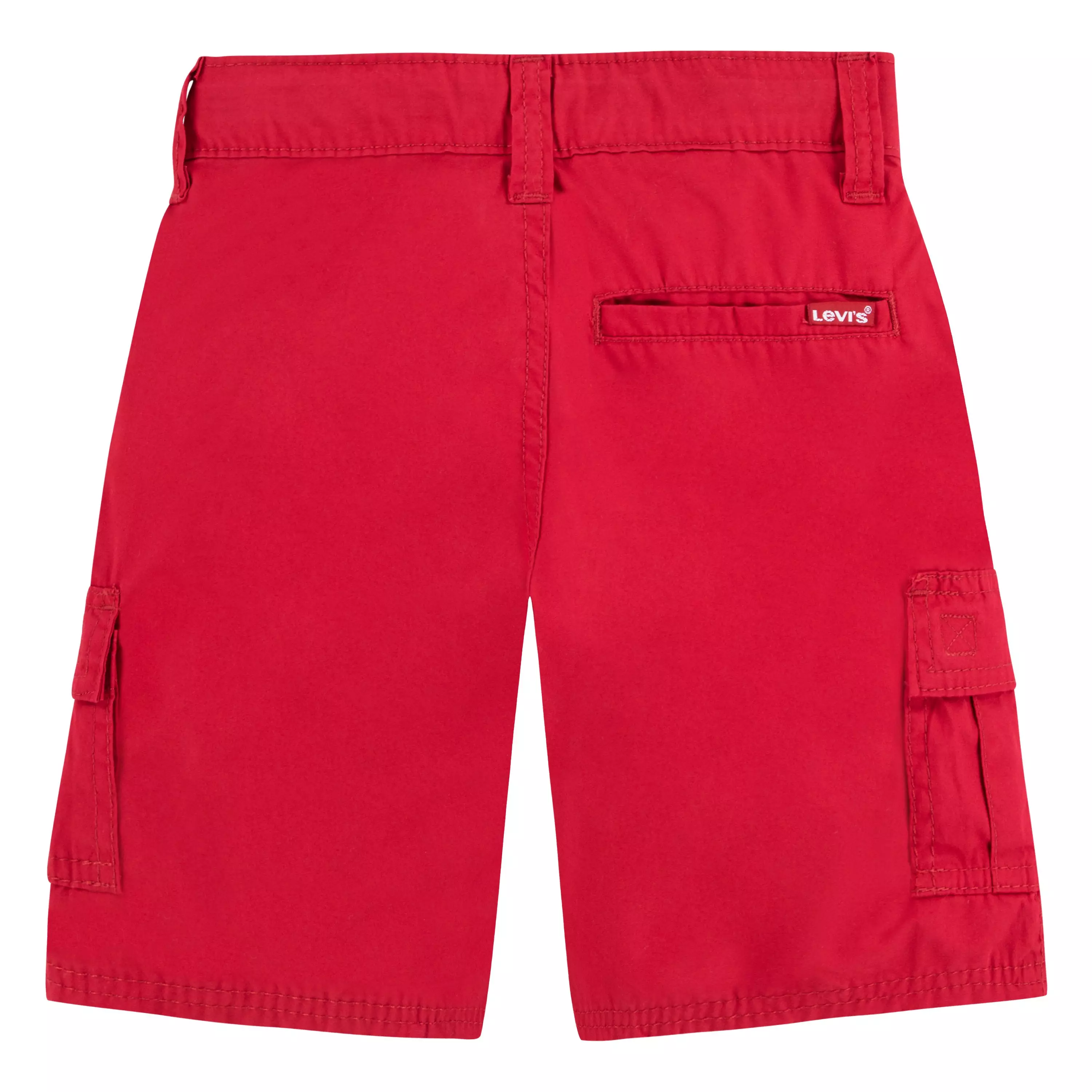 Levi's Little Boys' Red Tab Relaxed Red Cargo Shorts - RED