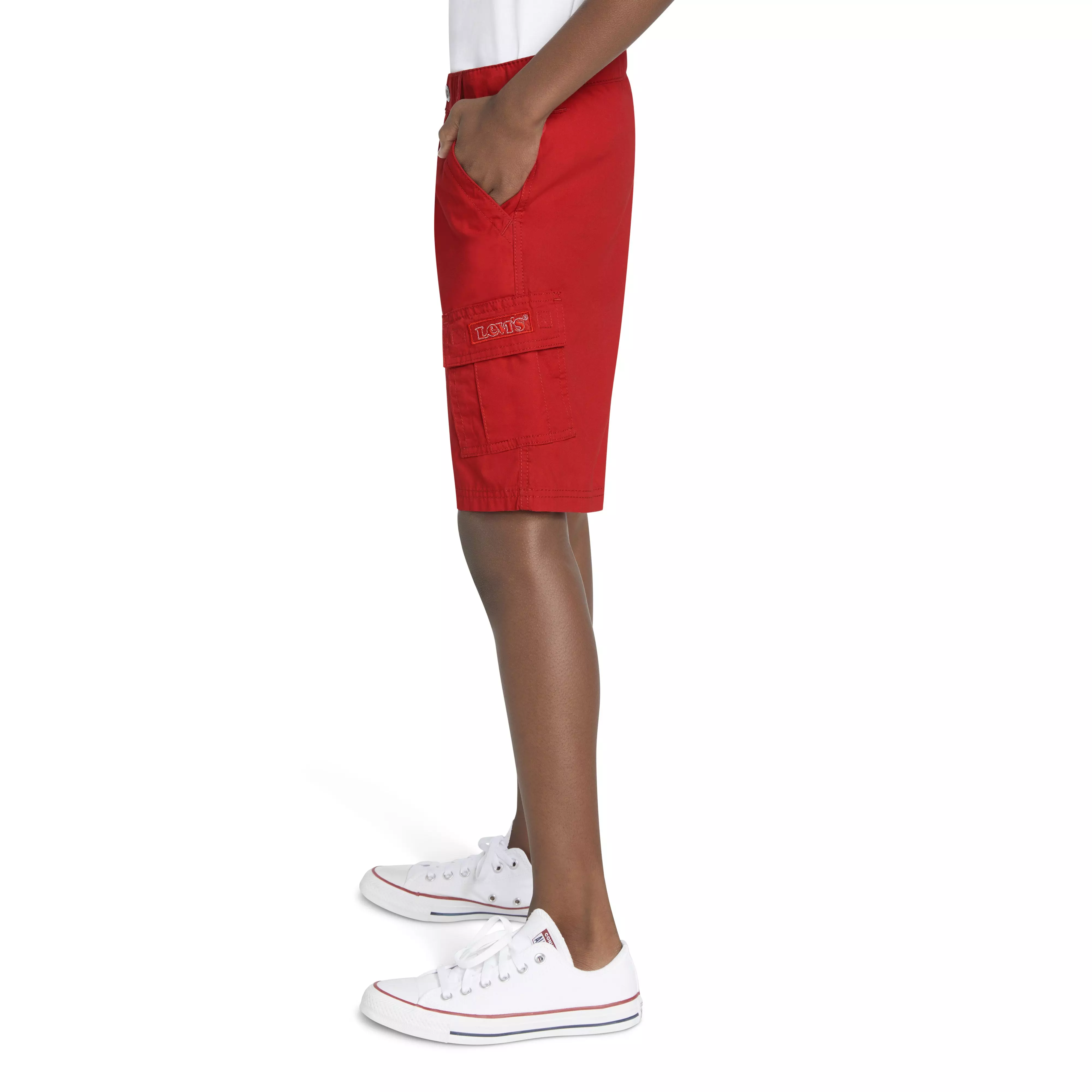Levi's Big Boys' Red Tab Relaxed Cargo Shorts - Red - RED