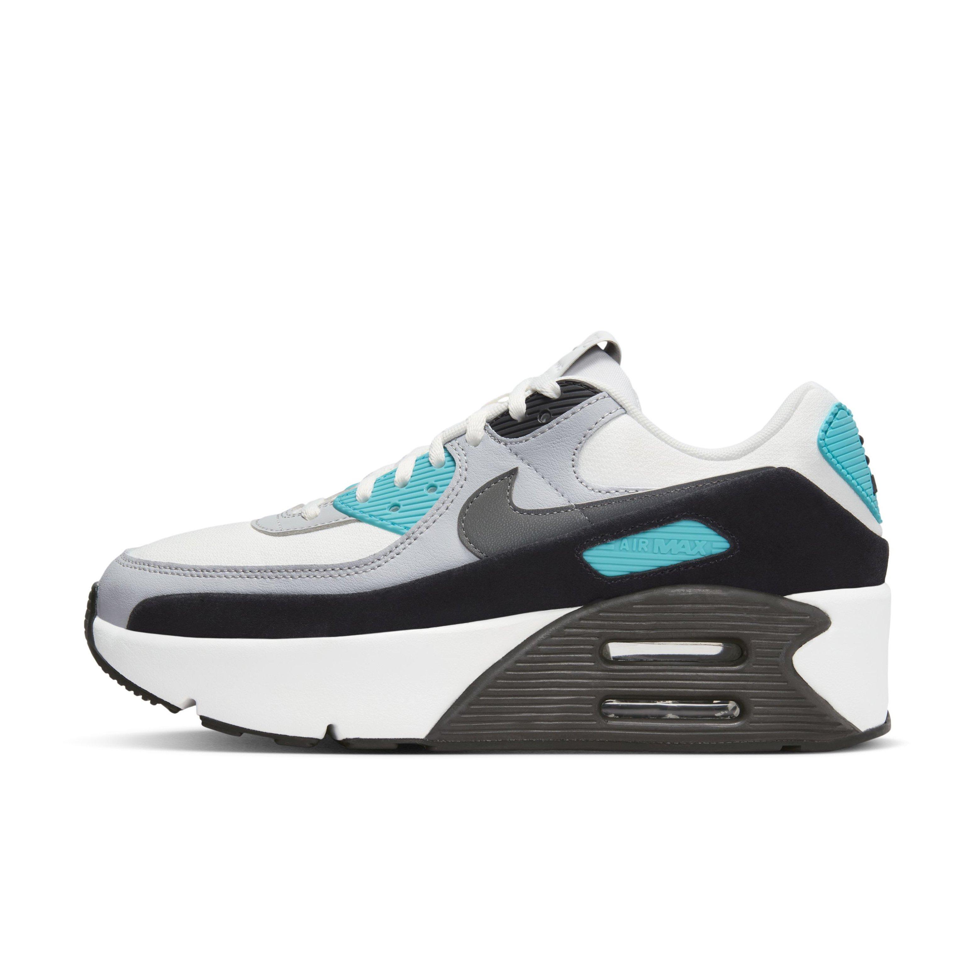 Nike Air Max 90 LV8 "Summit White/Wolf Grey/Black/Smoke Grey" Women's Shoe - WHITE/GREY/BLACK/GREY Thumbnail View 2