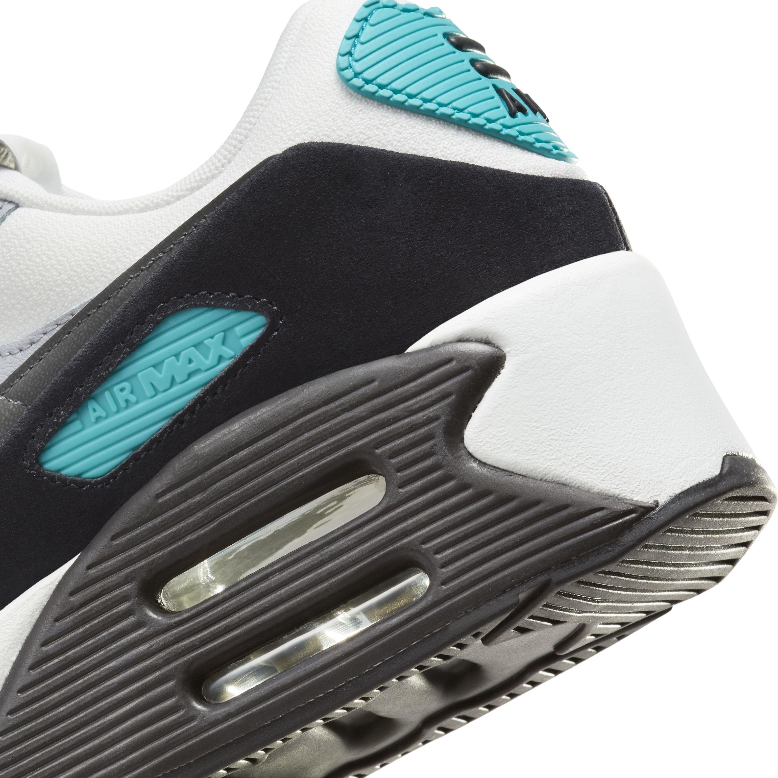 Nike Air Max 90 LV8 "Summit White/Wolf Grey/Black/Smoke Grey" Women's Shoe - WHITE/GREY/BLACK/GREY Thumbnail View 8