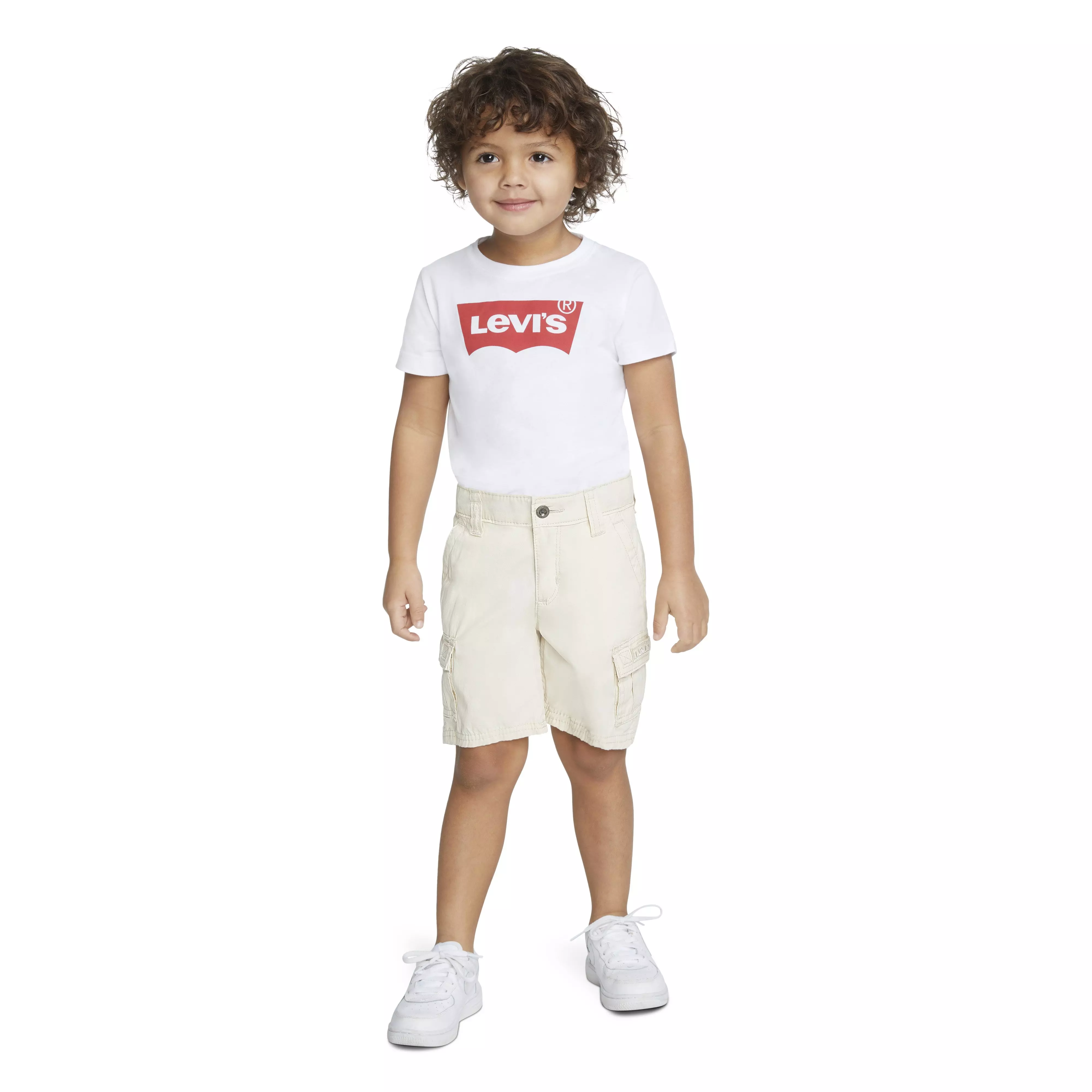 Levi's Toddler Boys' Red Tab Relaxed Cargo Shorts - Cream - CREAM