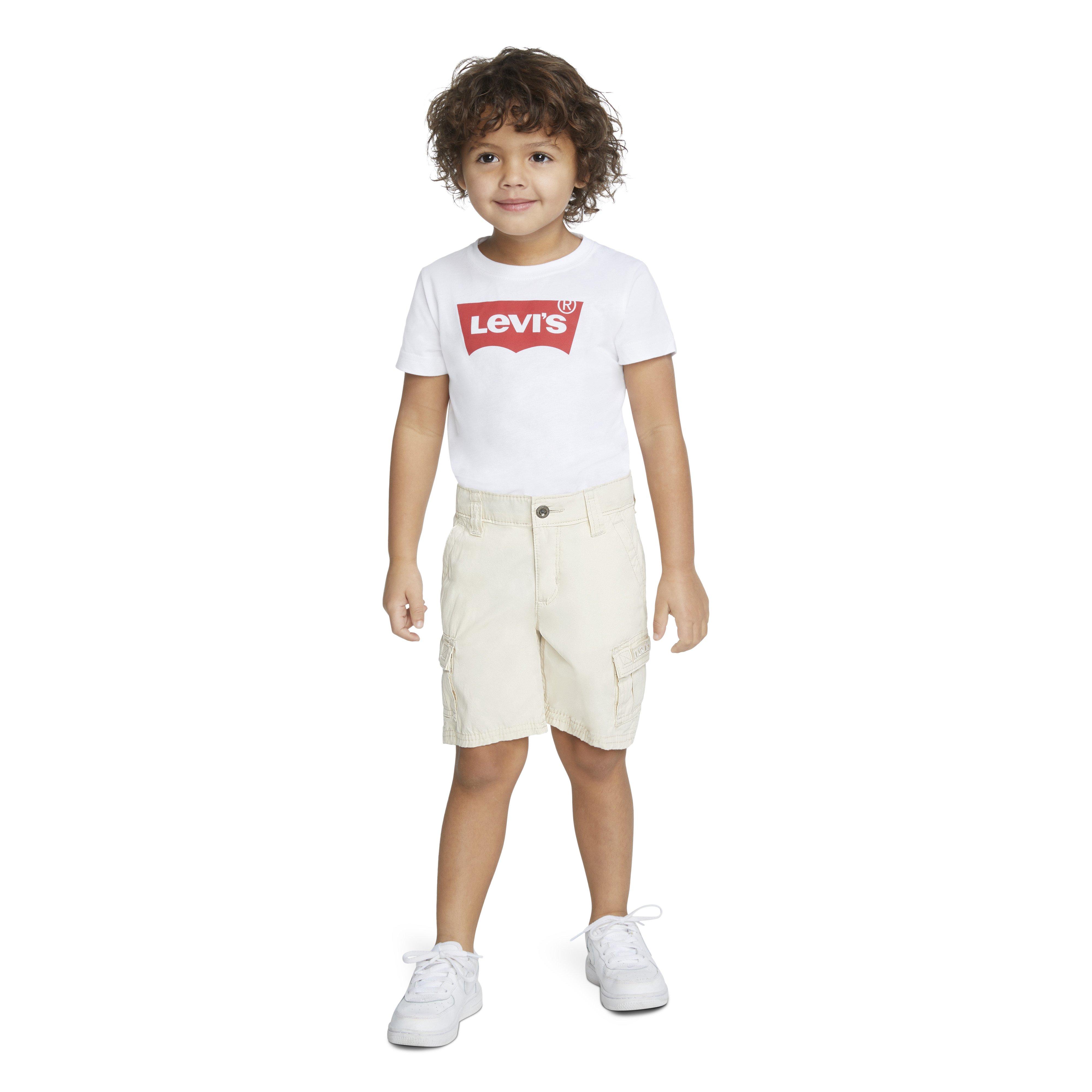 Levi's Red Tab Relaxed Toddler Boys' Cream Cargo Shorts