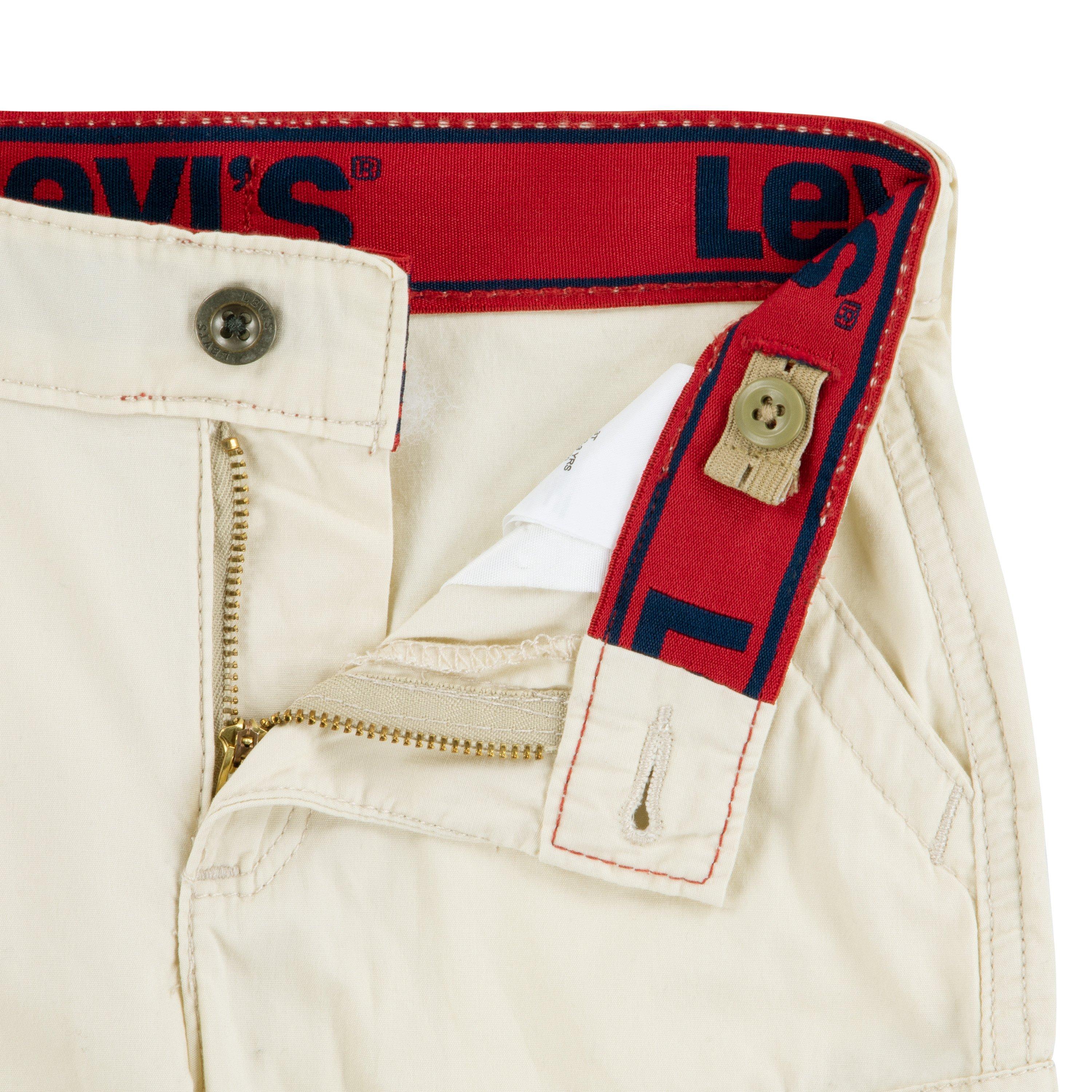 Levi's Toddler Boys' Red Tab Relaxed Cargo Shorts - Cream - CREAM Thumbnail View 7