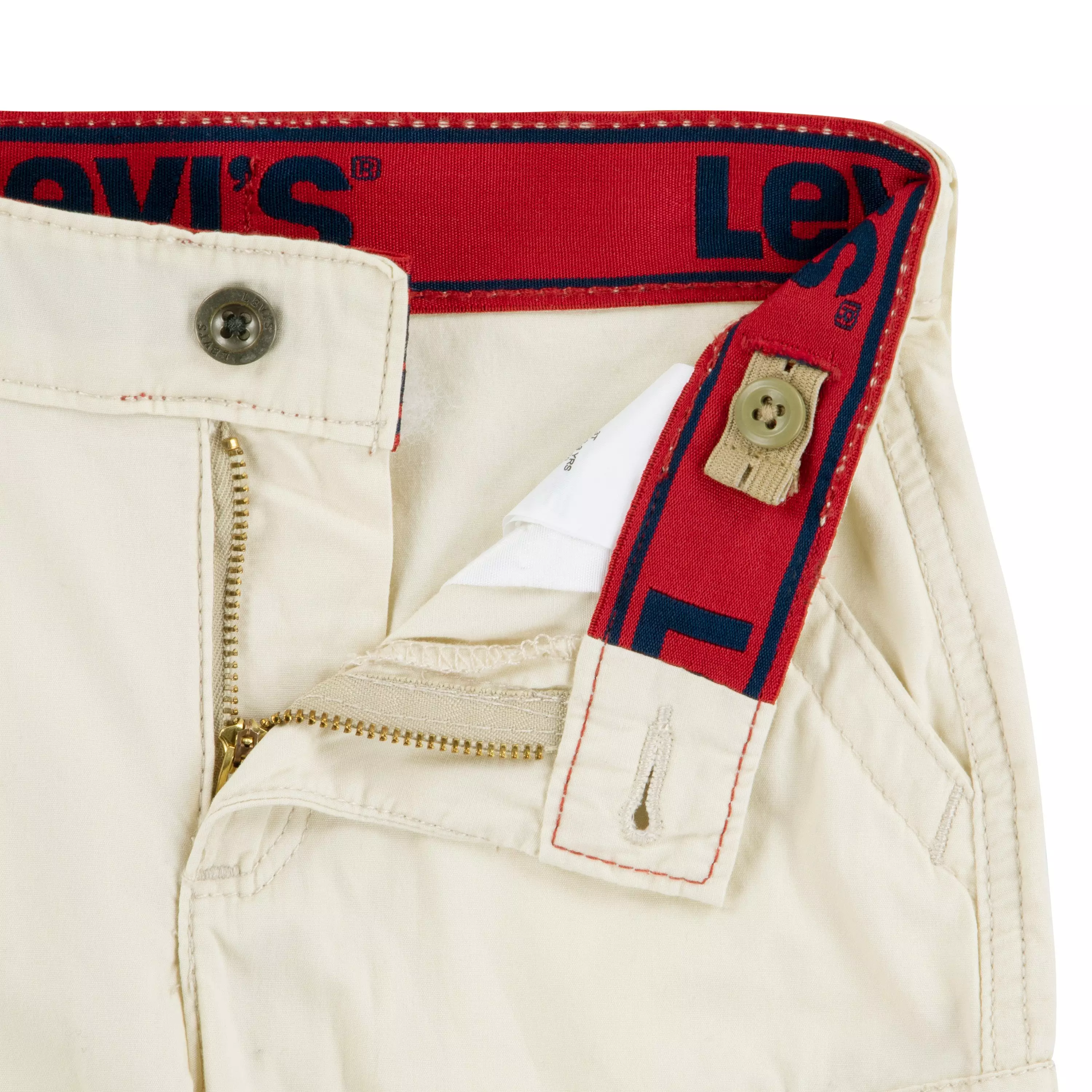 Levi's Toddler Boys' Red Tab Relaxed Cargo Shorts - Cream - CREAM