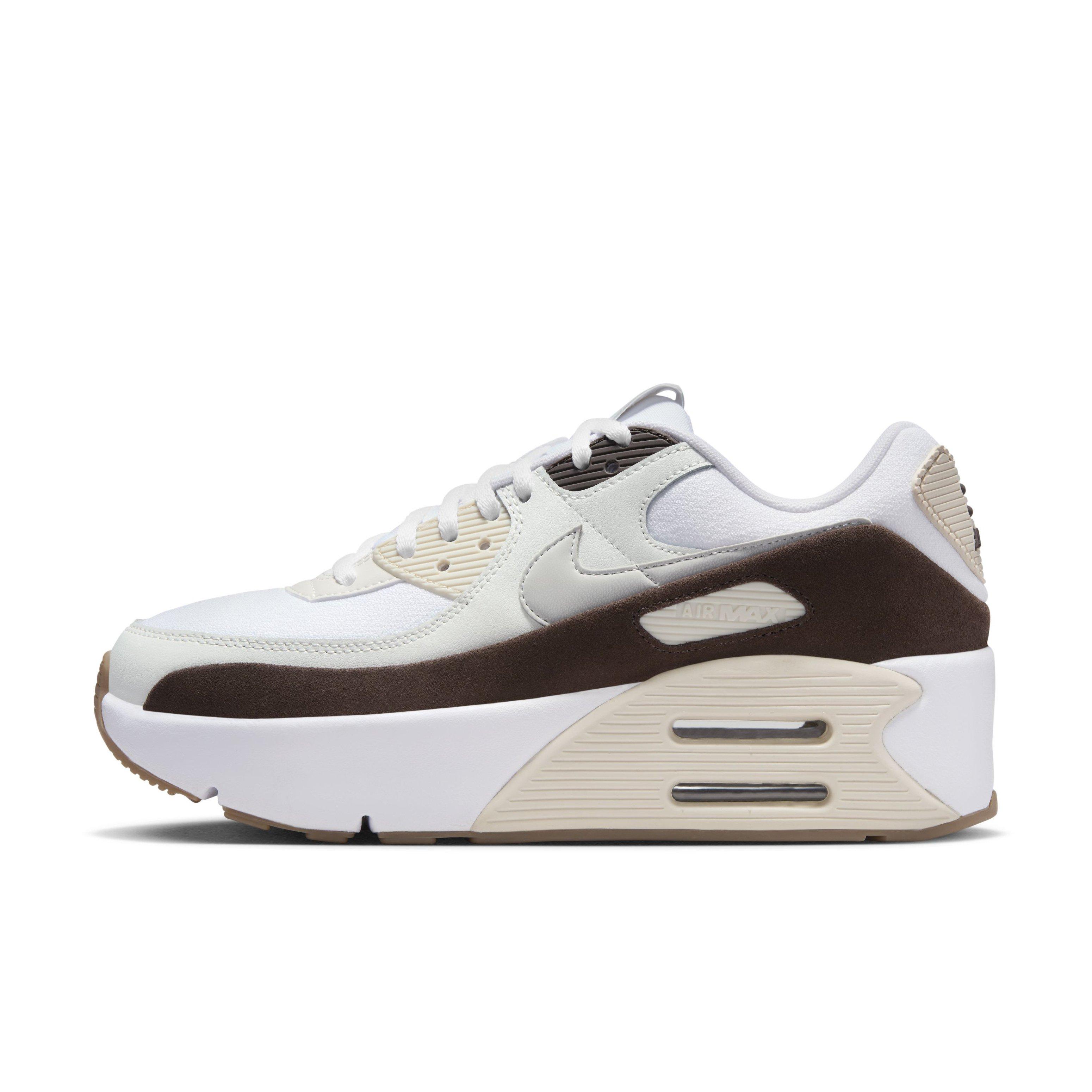 Nike Air Max 90 LV8 "White/Baroque Brown/Light Orewood Brown/Photon Dust" Women's Shoe - WHITE/BROWN/LT BROWN/DUST Thumbnail View 2