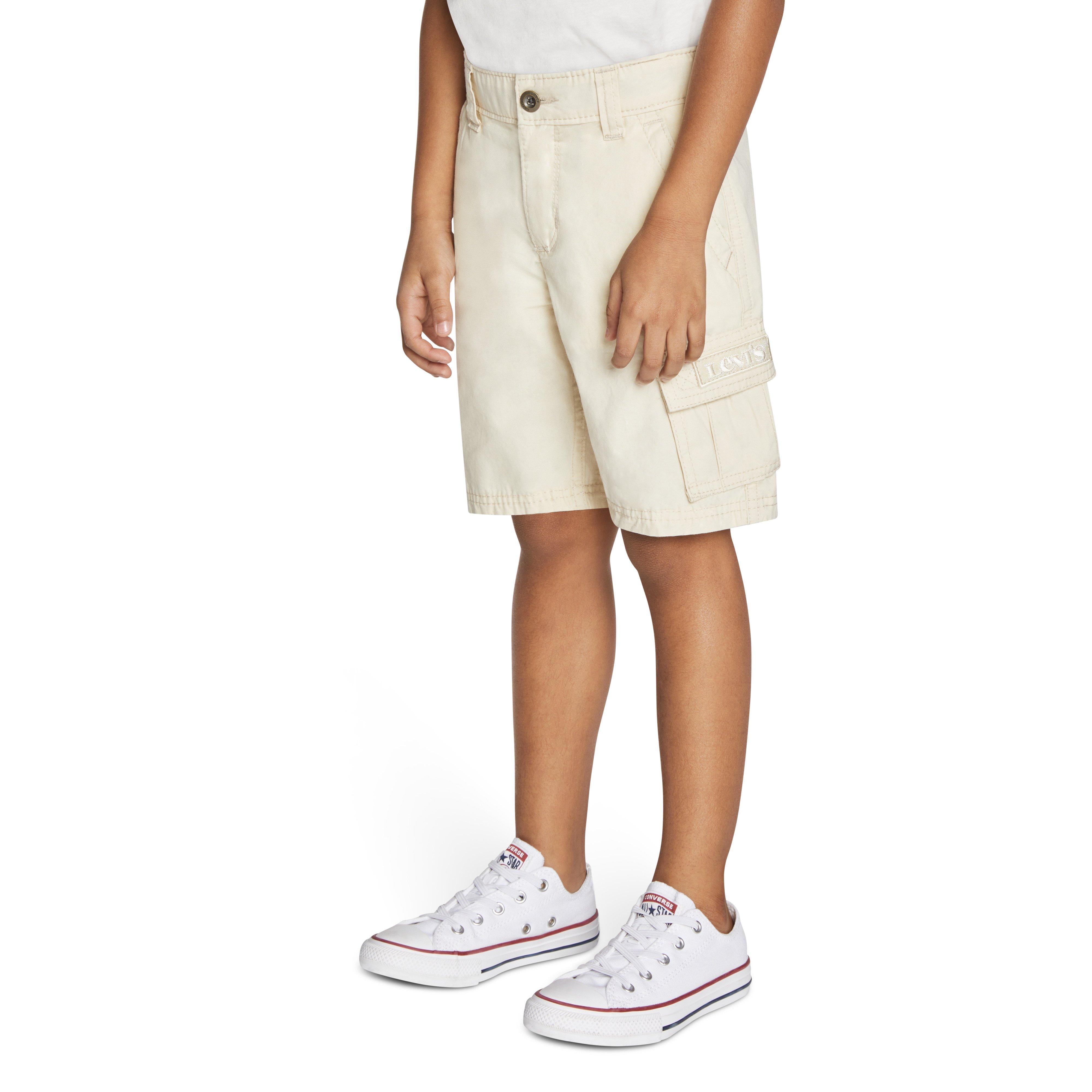 Levi's Red Tab Relaxed Little Boys' Cream Cargo Shorts