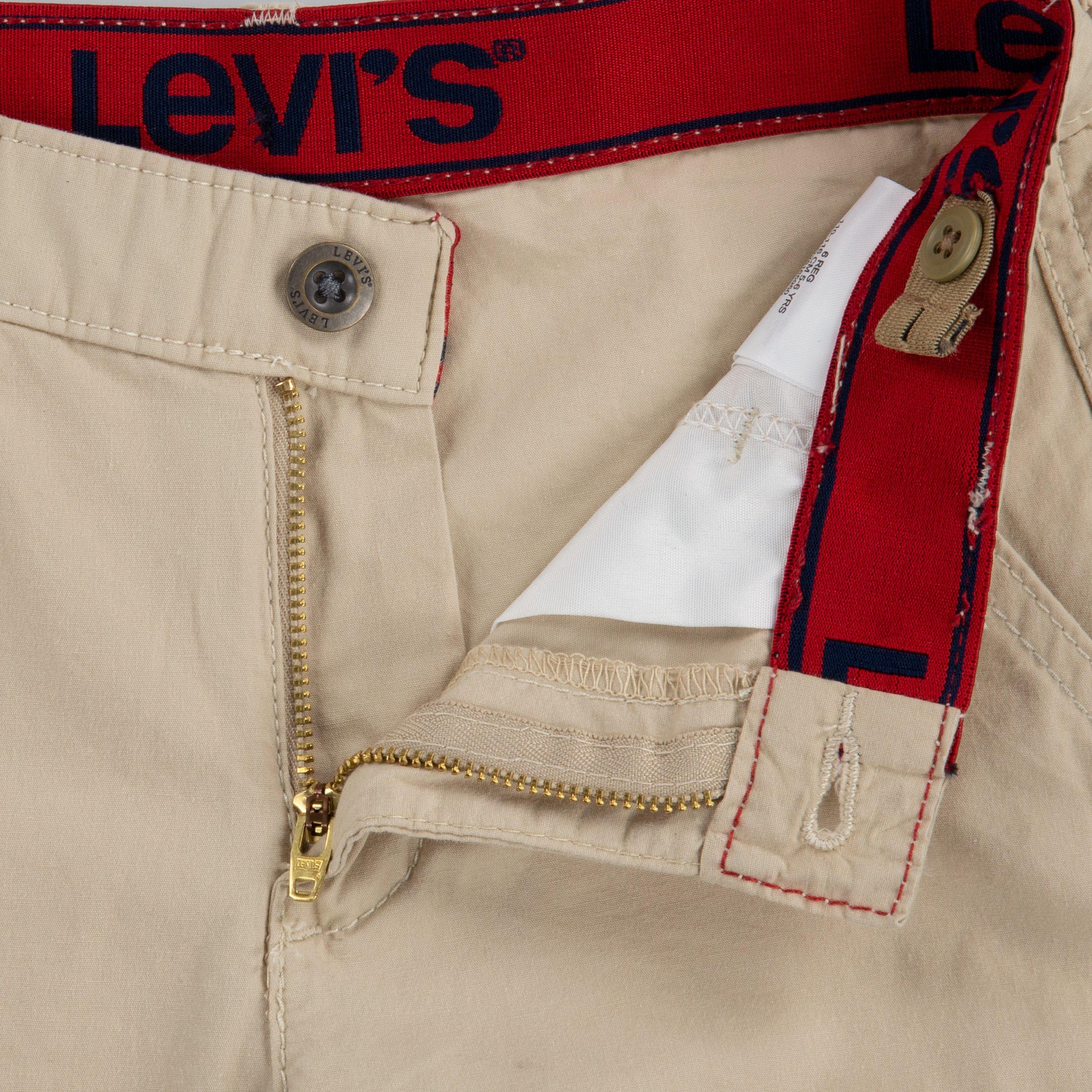 Levi's Red Tab Relaxed Little Boys' Cargo Shorts - Cream - CREAM Thumbnail View 5