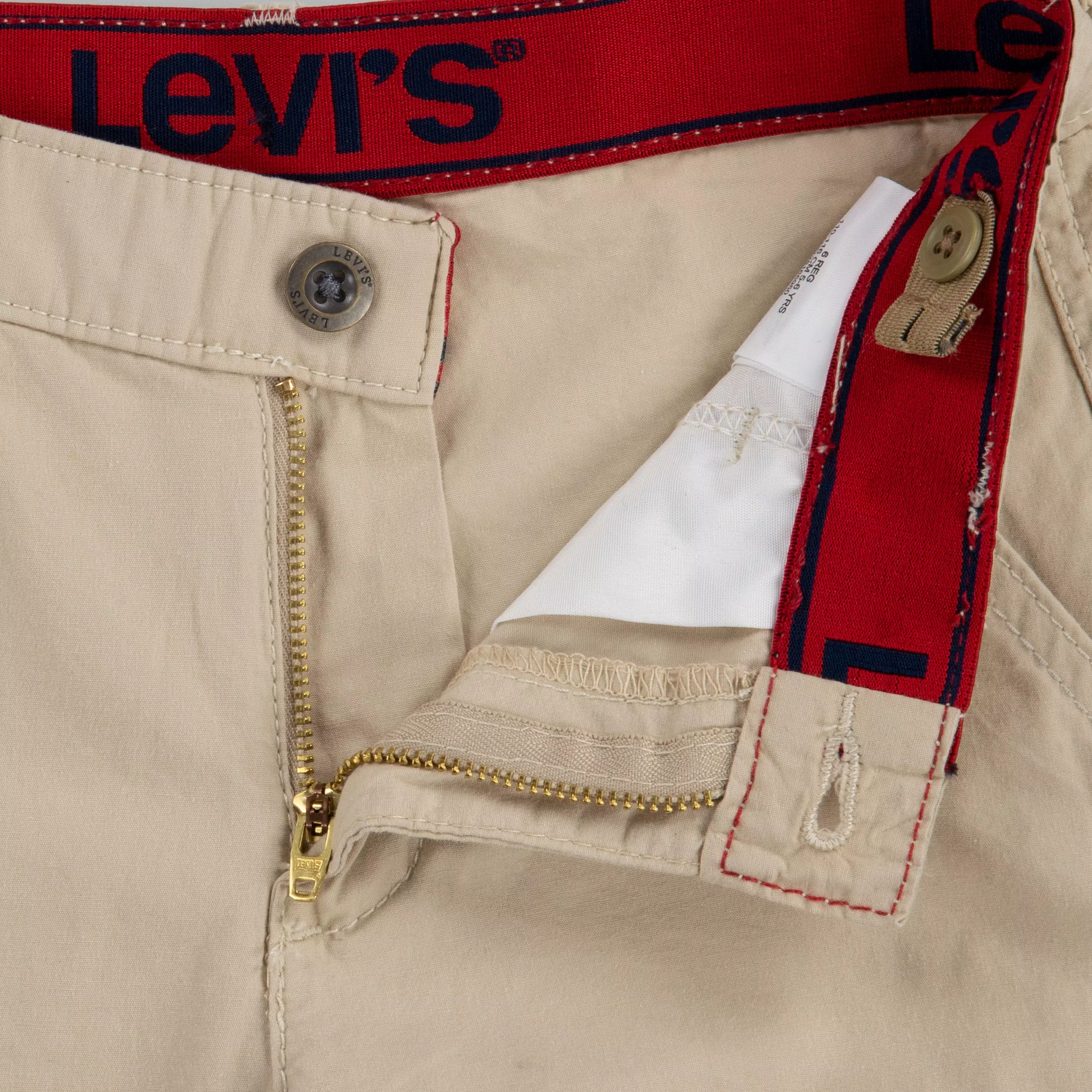 Levi's Red Tab Relaxed Little Boys' Cargo Shorts - Cream - CREAM