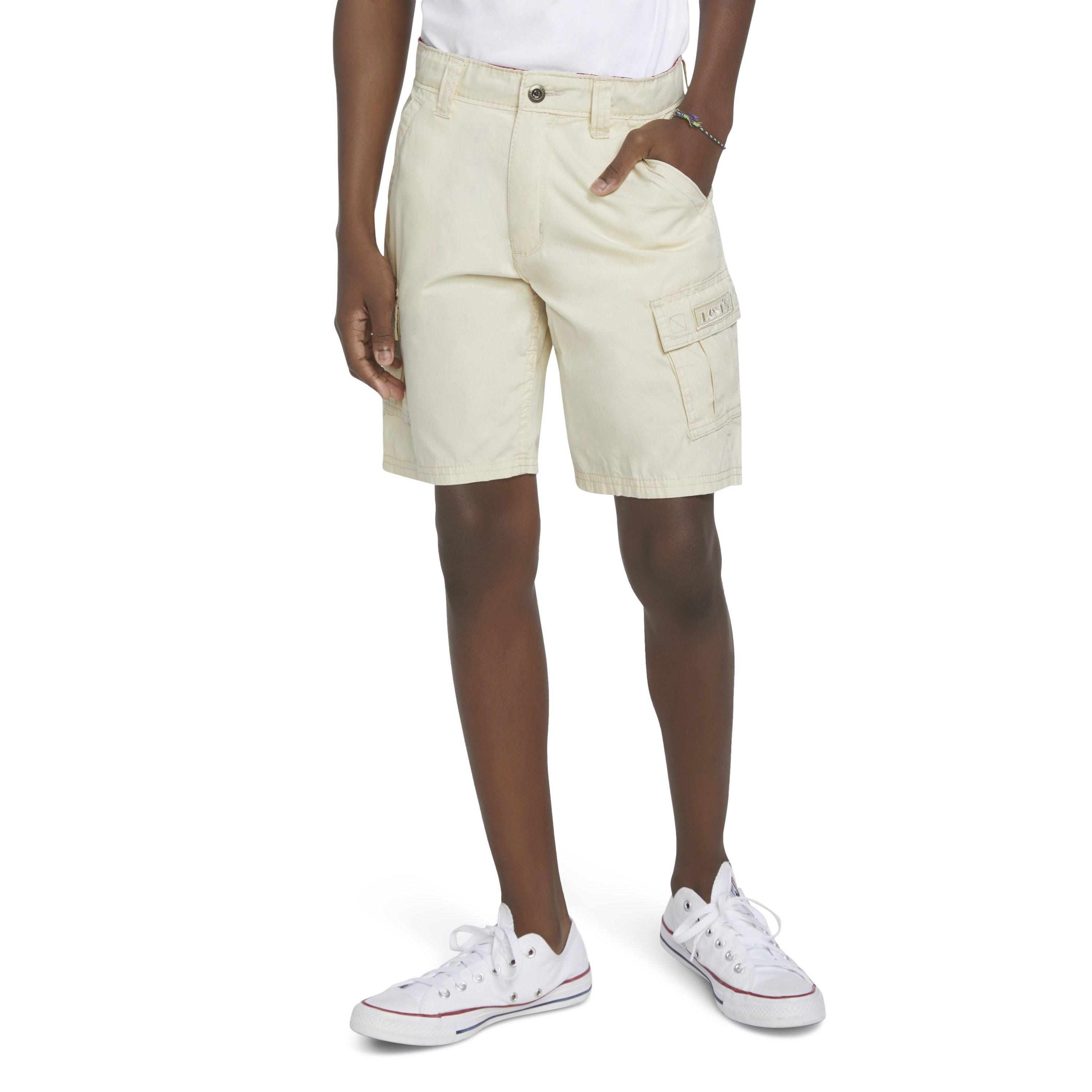 Levi's Red Tab Relaxed Big Boys' Cream Cargo Shorts