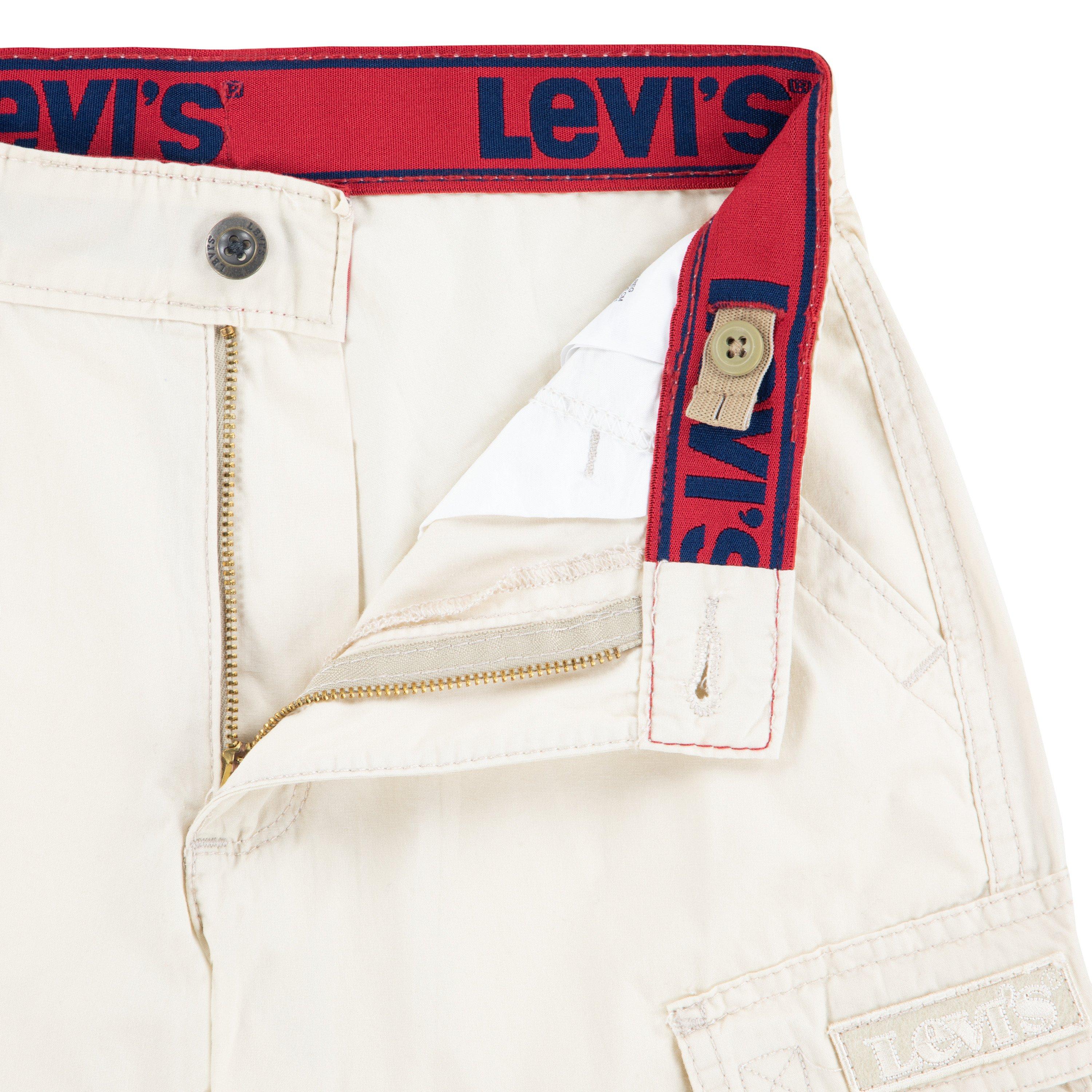Levi's Red Tab Relaxed Big Boys' Cream Cargo Shorts