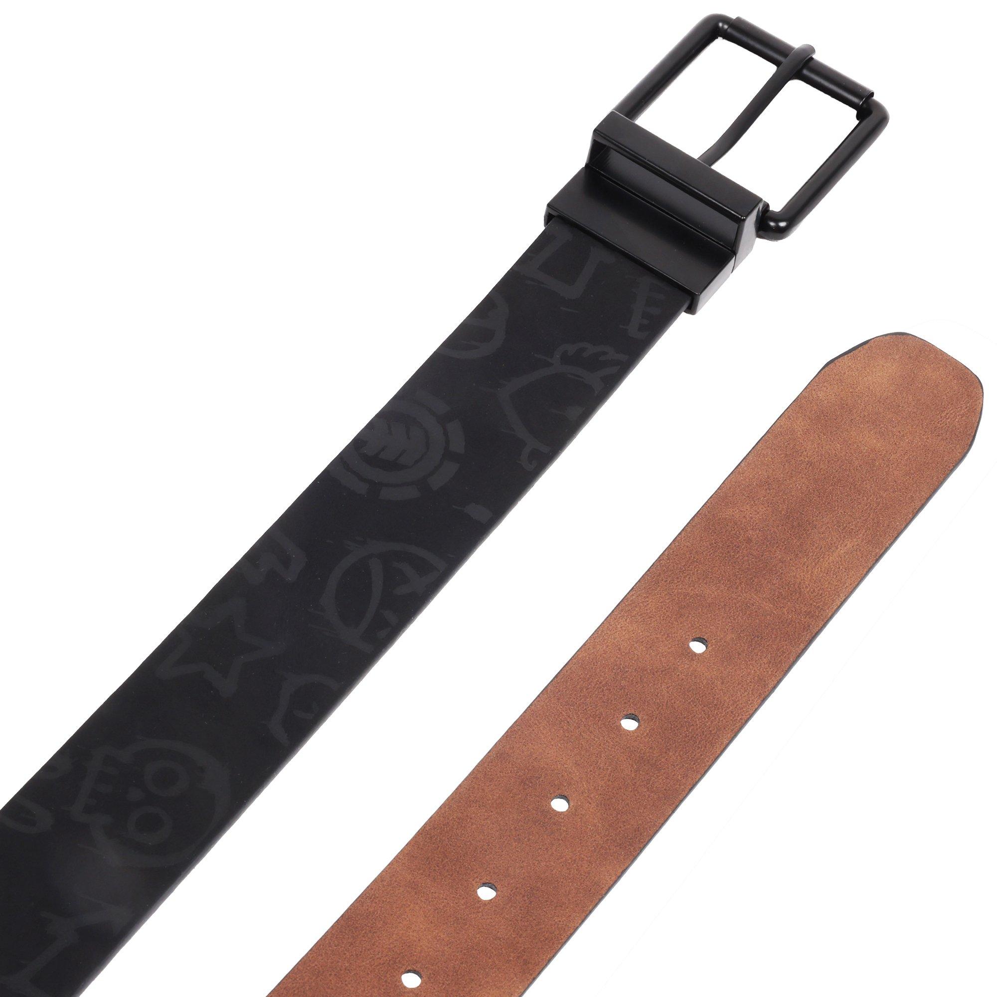 Element Adult Distressed Allover Print PU Reversible Belt - Black - BLACK Thumbnail View 5