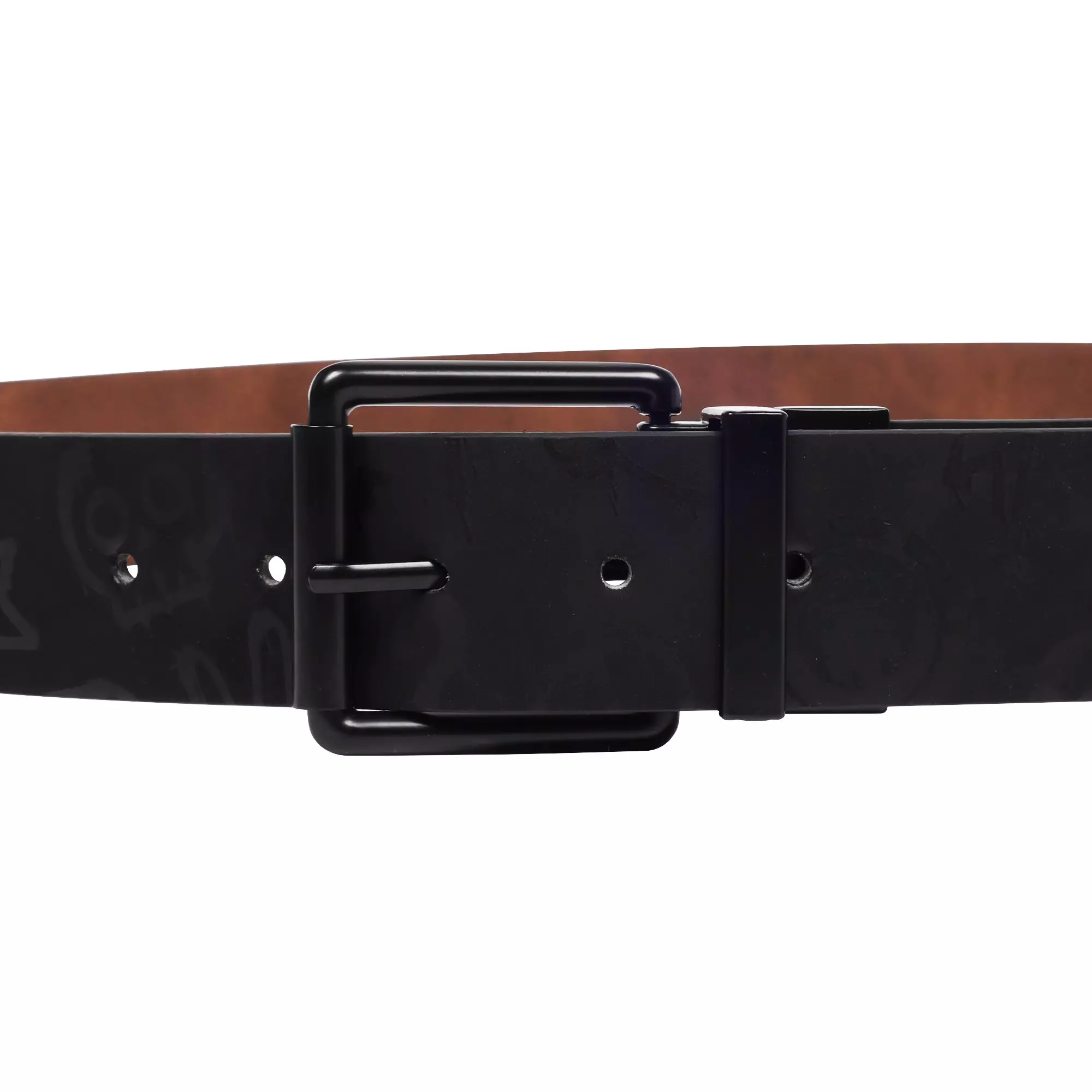 Element Adult Distressed Allover Print PU Reversible Belt - Black - BLACK