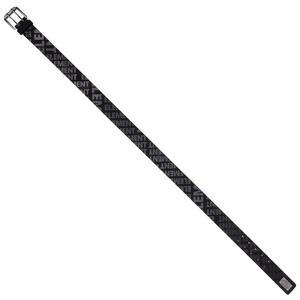Element Adult Distressed Antique Silver Roller Buckle PU Belt - Black