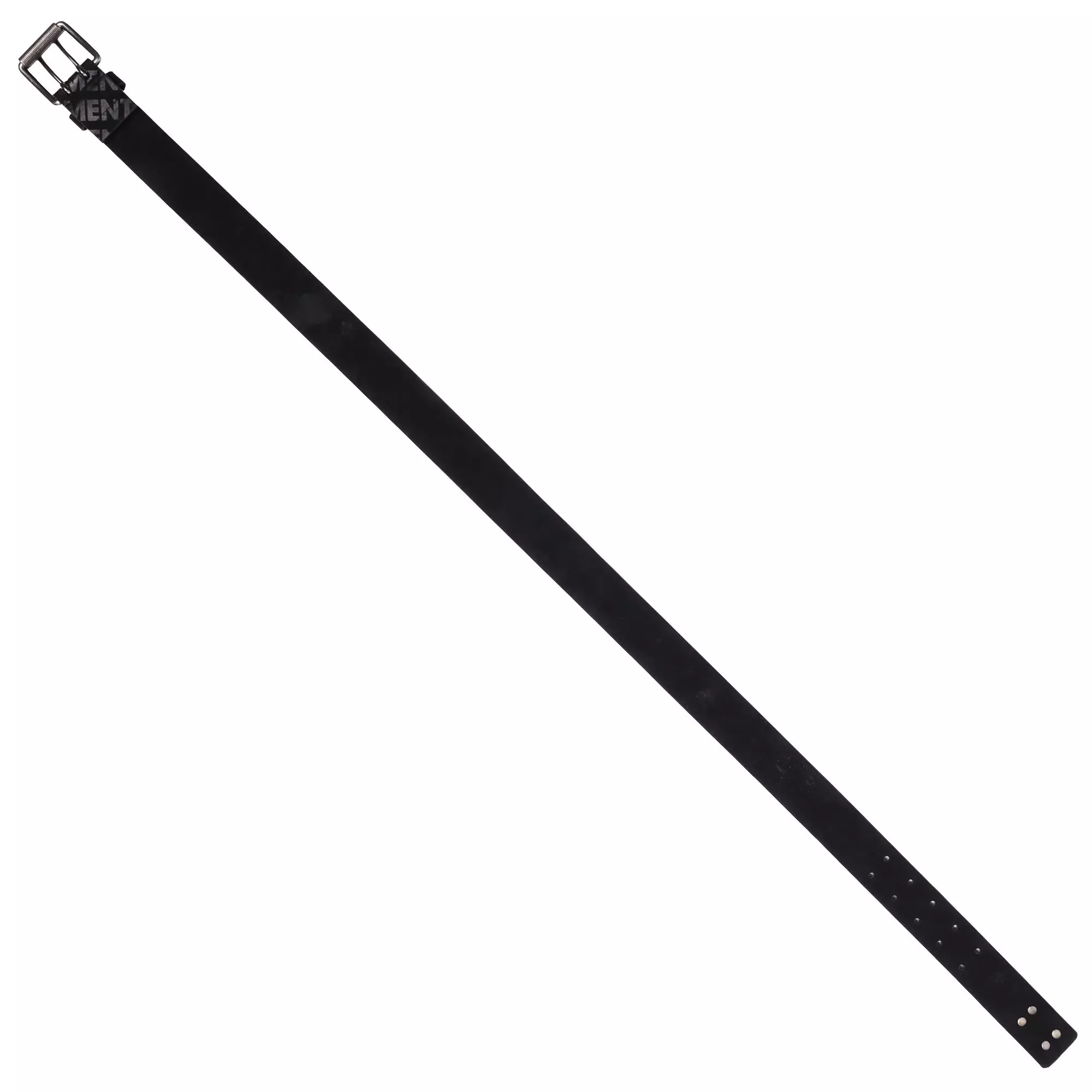 Element Adult Distressed Antique Silver Roller Buckle PU Belt - Black - BLACK