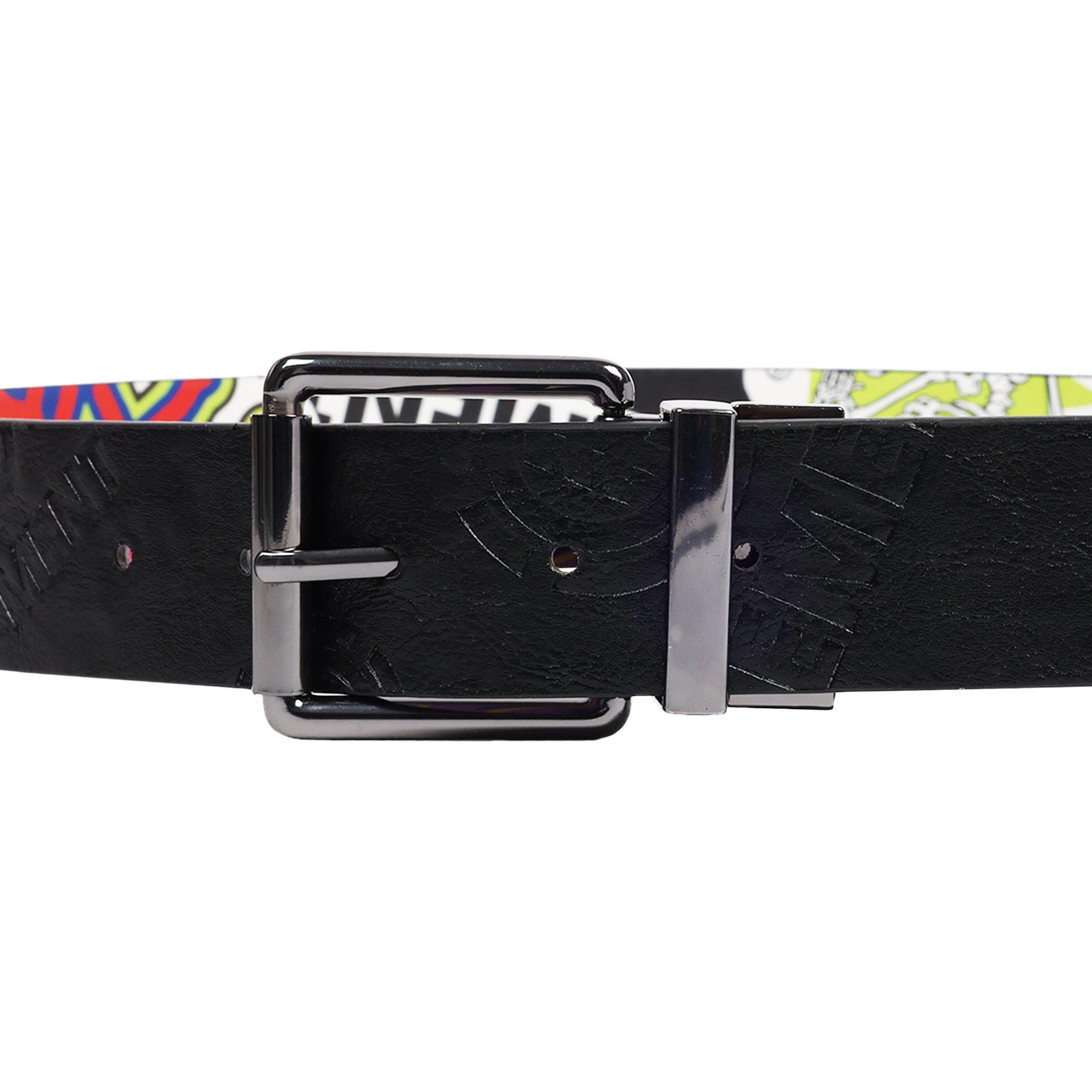 Element Debossed Logo & Graphic Print PU Reversible Belt - BLACK Thumbnail View 7