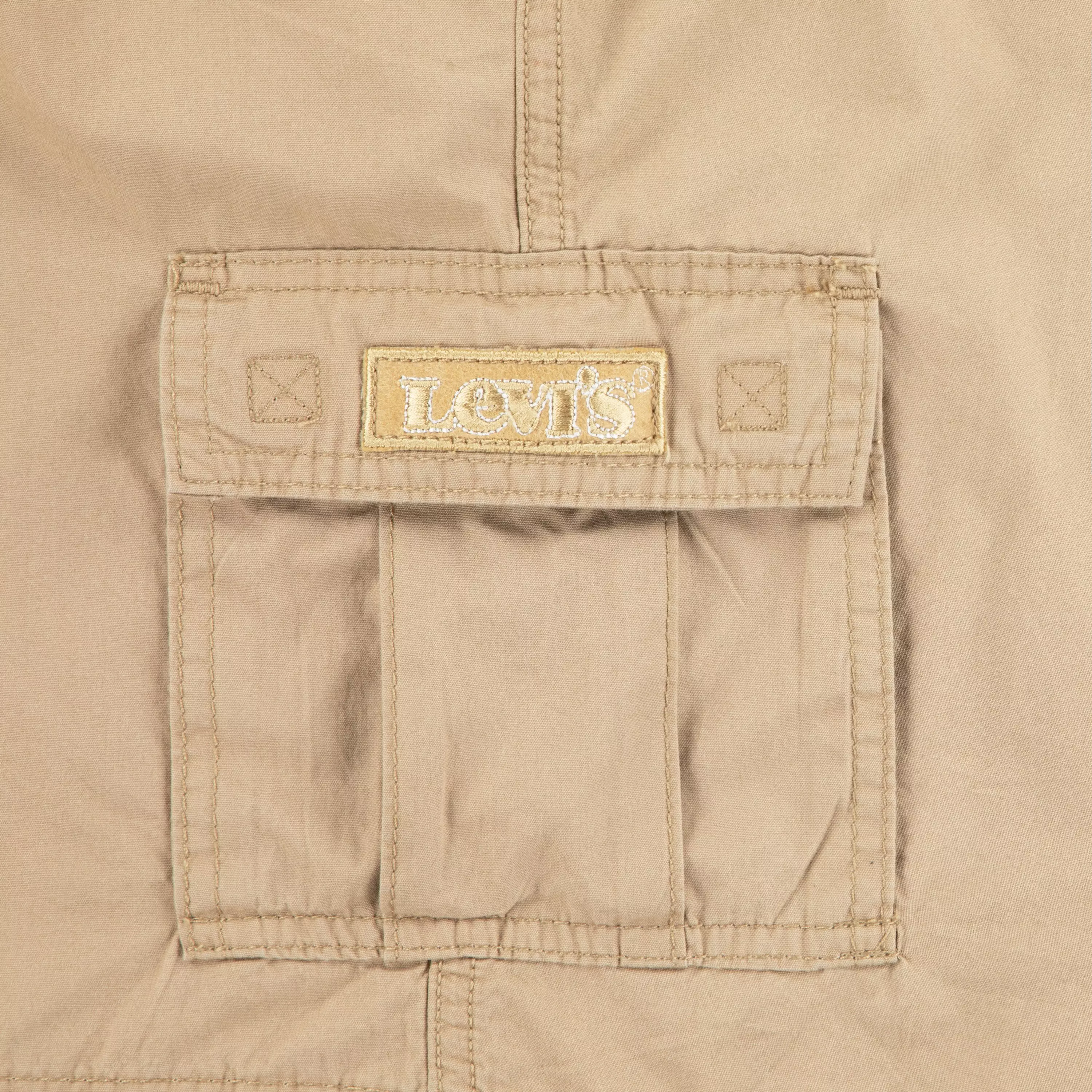 Levi's Red Tab Relaxed Big Boys' Gold Cargo Shorts - GOLD