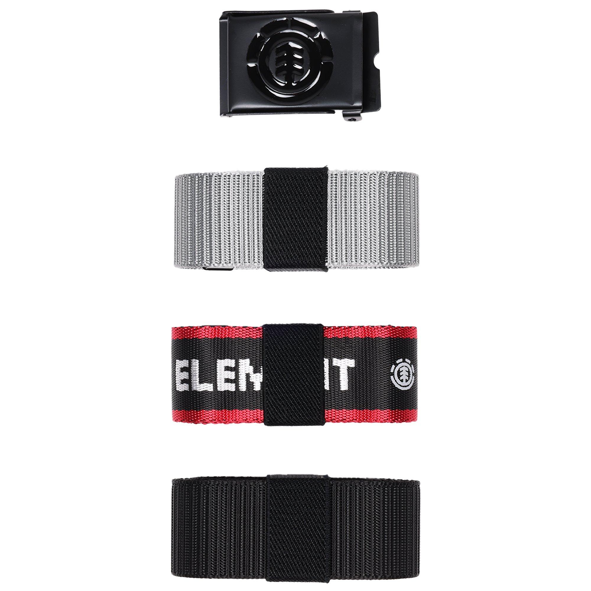 Element Beyond 2.0 + Logo Web &ndash; Interchangeable Buckle Belts 3-Pack - BLACK/GREY Thumbnail View 5
