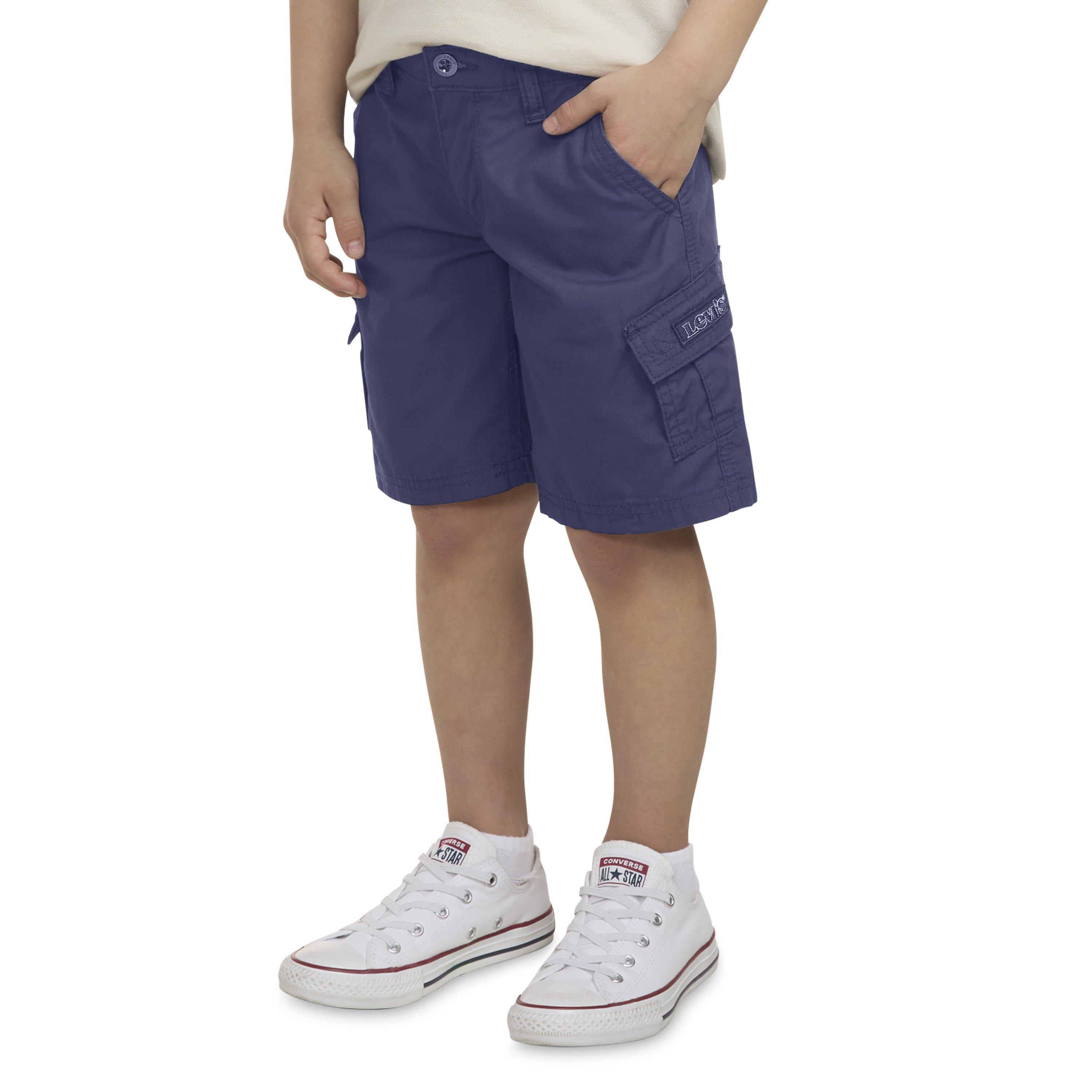 Levi's Red Tab Relaxed Little Boys' Navy Cargo Shorts