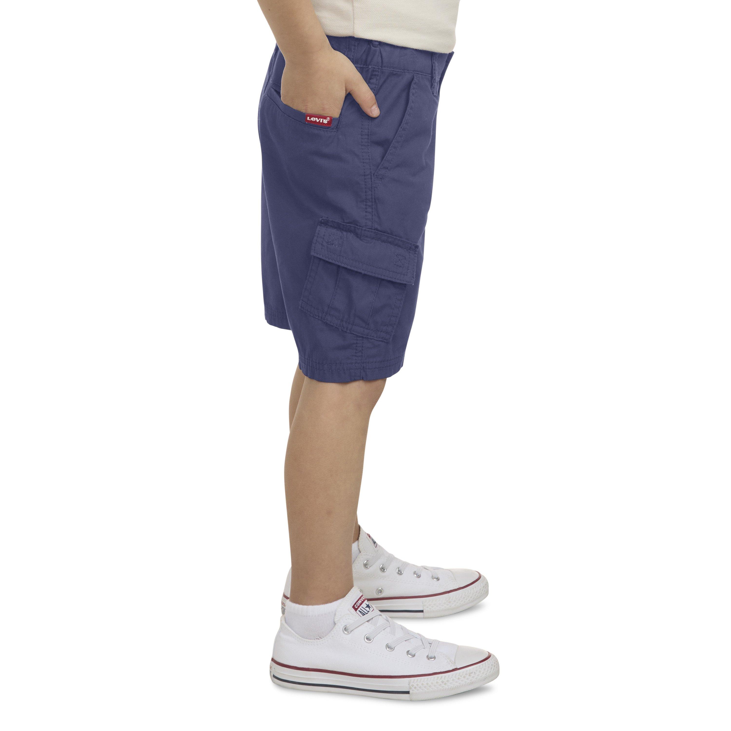 Levi's Red Tab Relaxed Little Boys' Navy Cargo Shorts - NAVY Thumbnail View 3
