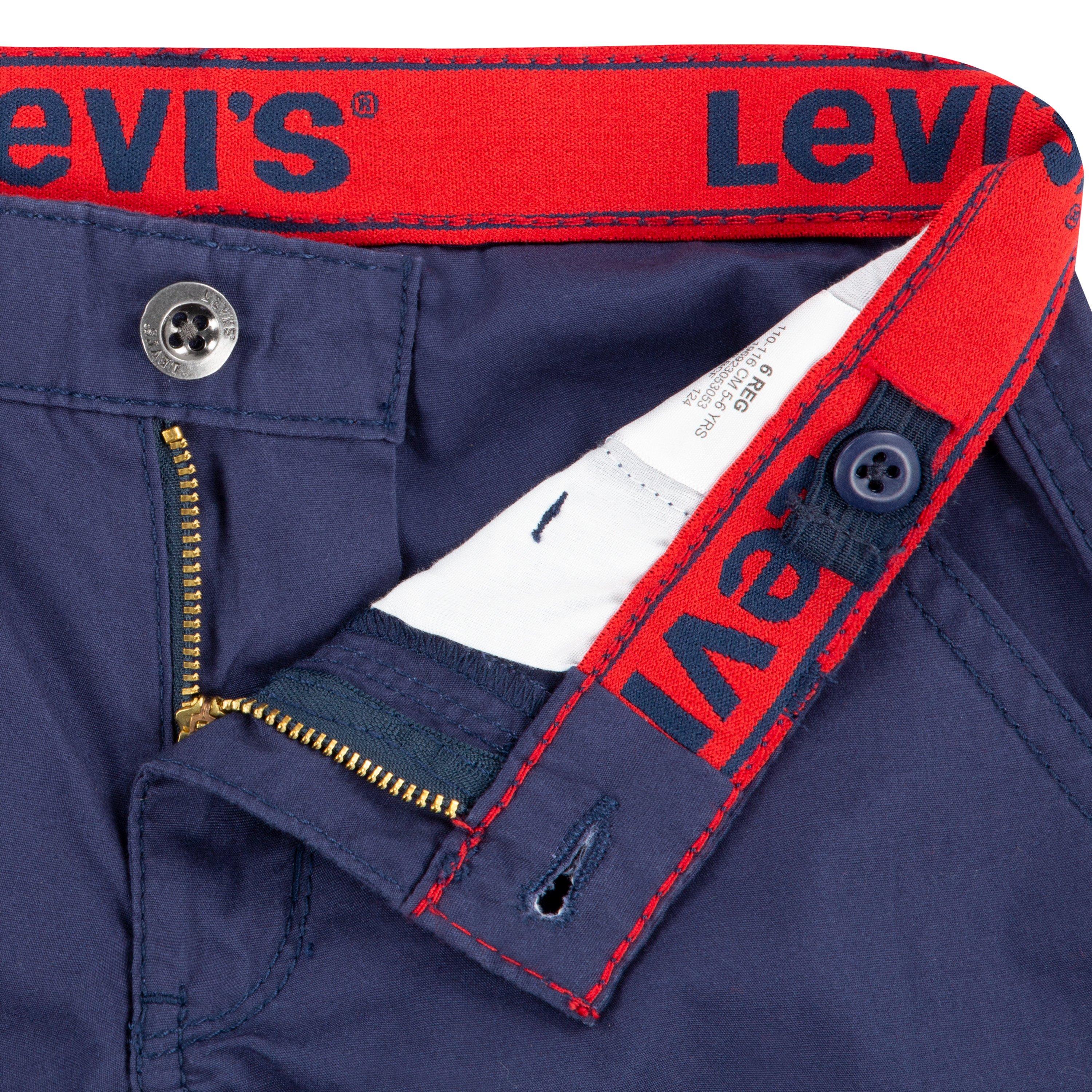 Levi's Red Tab Relaxed Little Boys' Navy Cargo Shorts - NAVY Thumbnail View 5