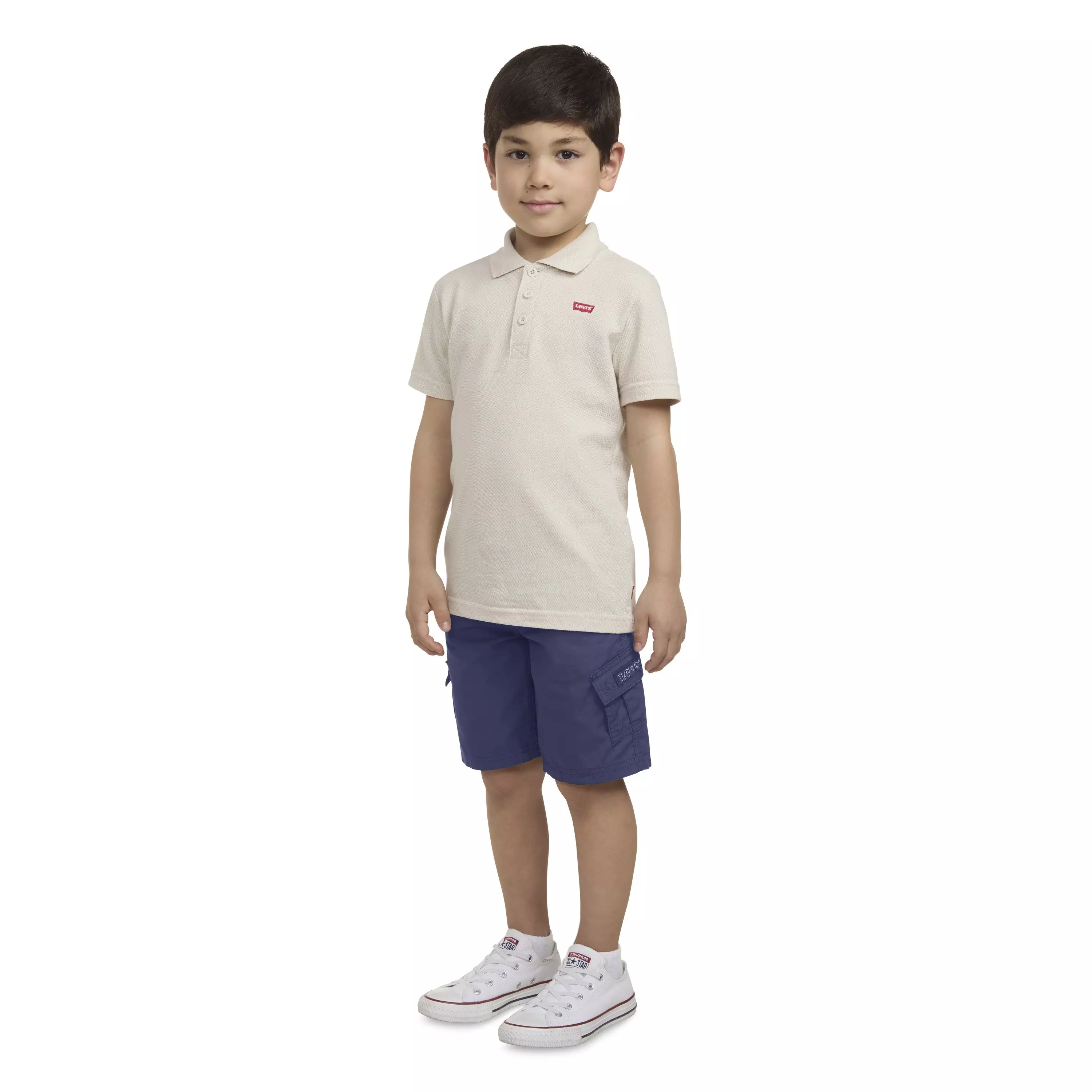 Levi's Red Tab Relaxed Little Boys' Navy Cargo Shorts - NAVY