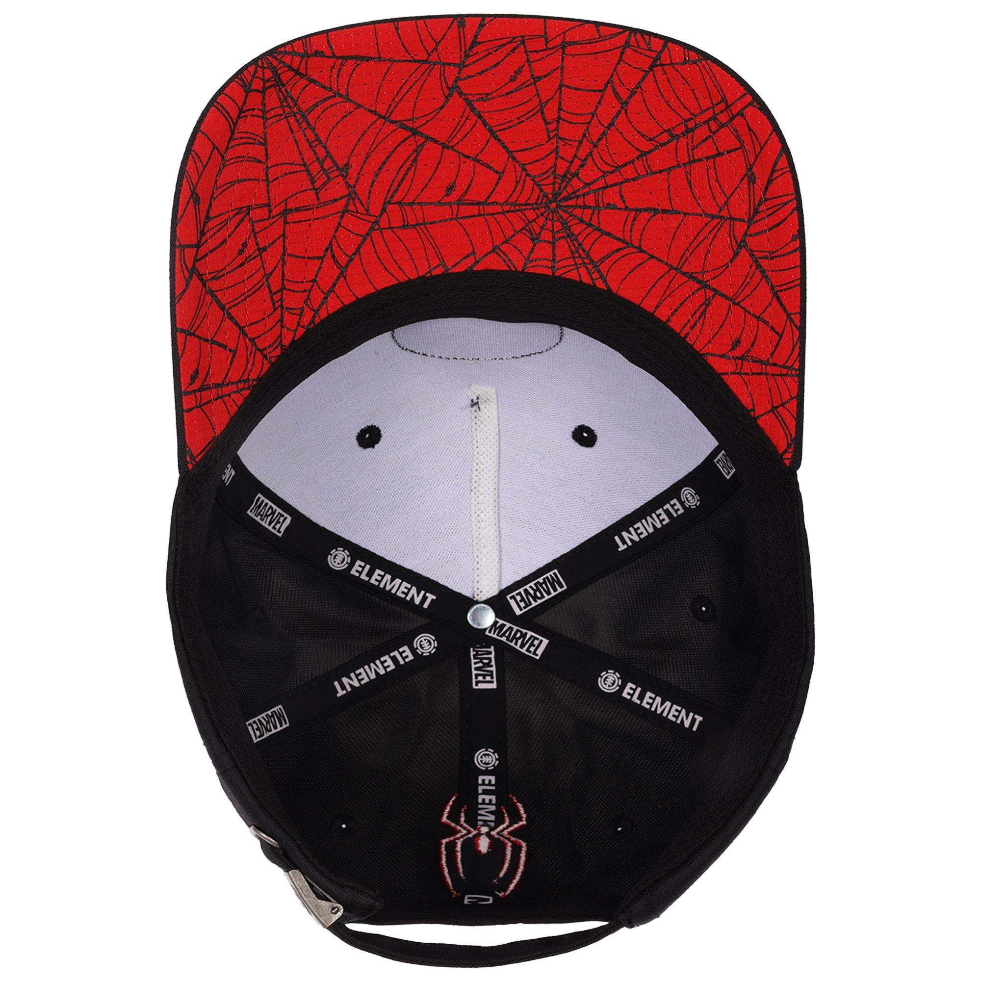 Element x Marvel Spider-Man &ldquo;Brand New Day&rdquo; Low Profile Baseball Hat &ndash; Black - BLACK Thumbnail View 8