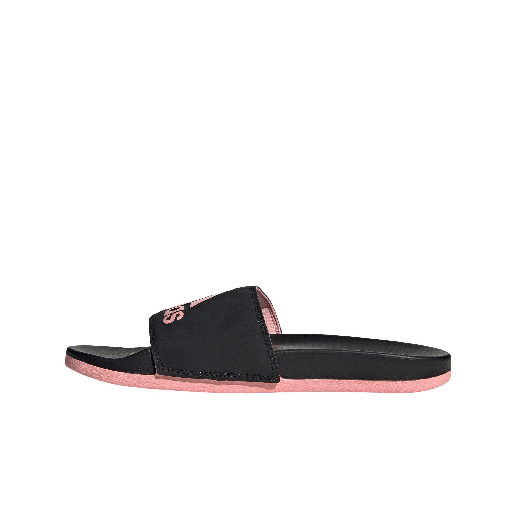 Adidas cloudfoam clearance rose gold slides