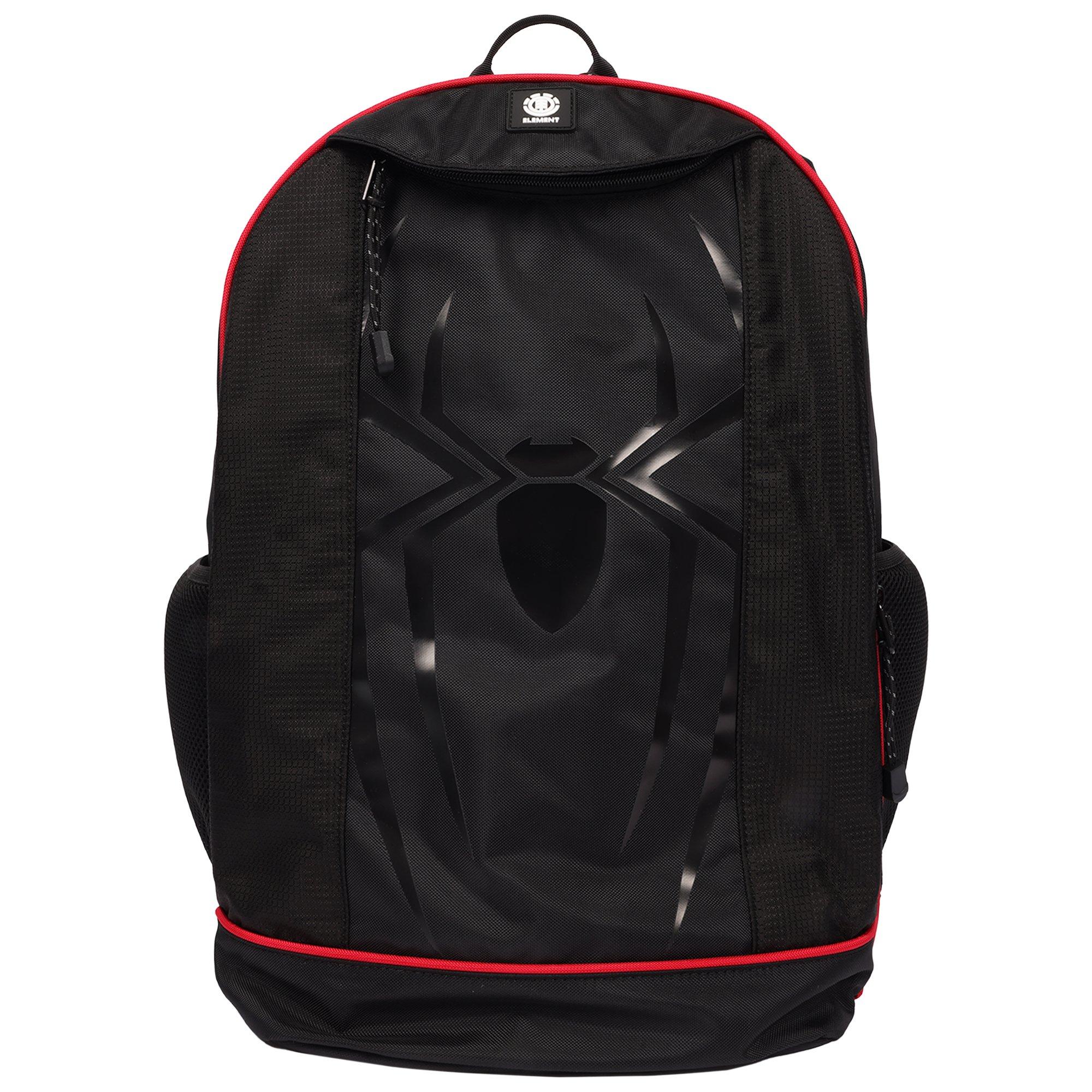 Element x Marvel Spider-Man Rubberized Spider Backpack - Black - BLACK