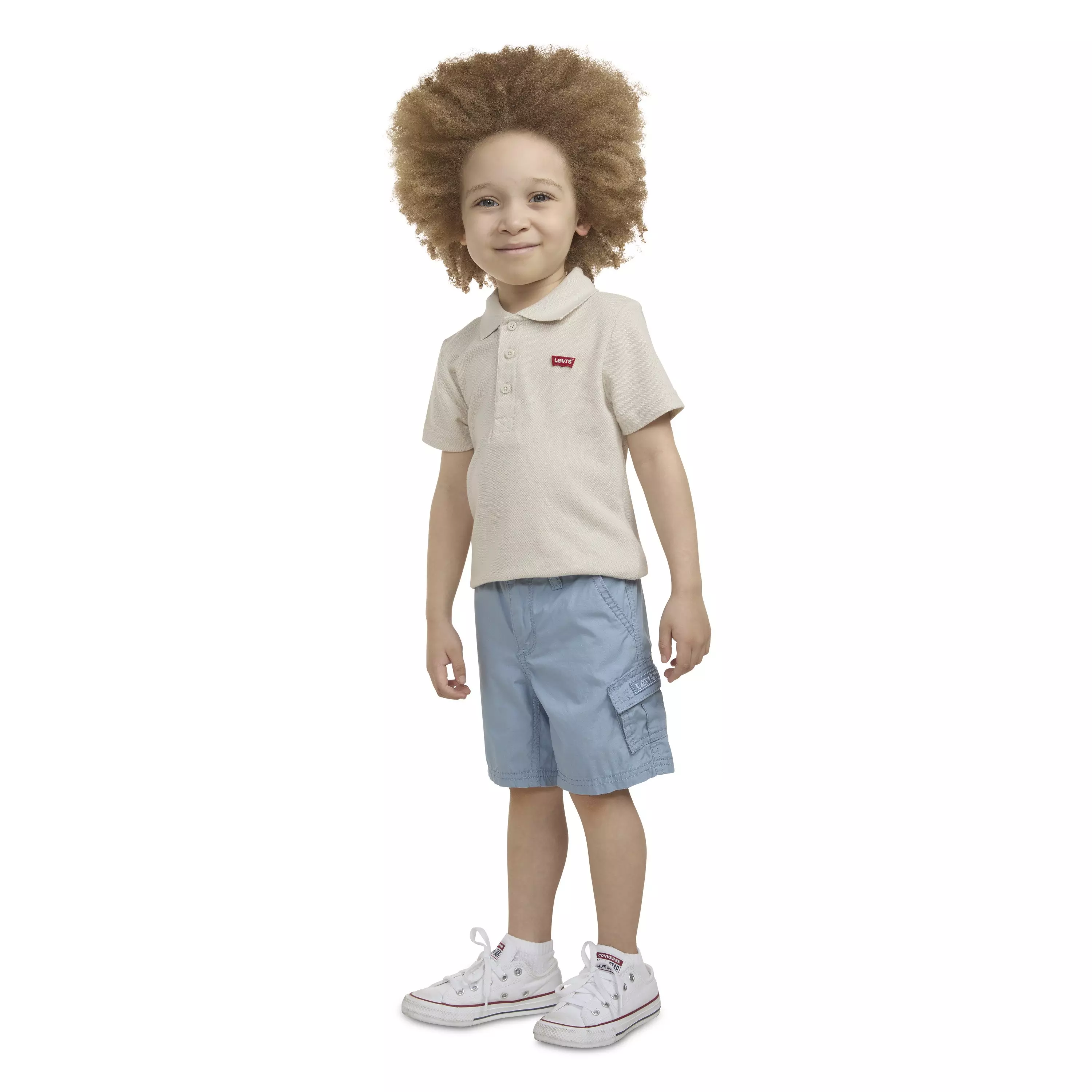 Levi's Red Tab Relaxed Toddler Boys' Lt Blue Cargo Shorts - LT BLUE