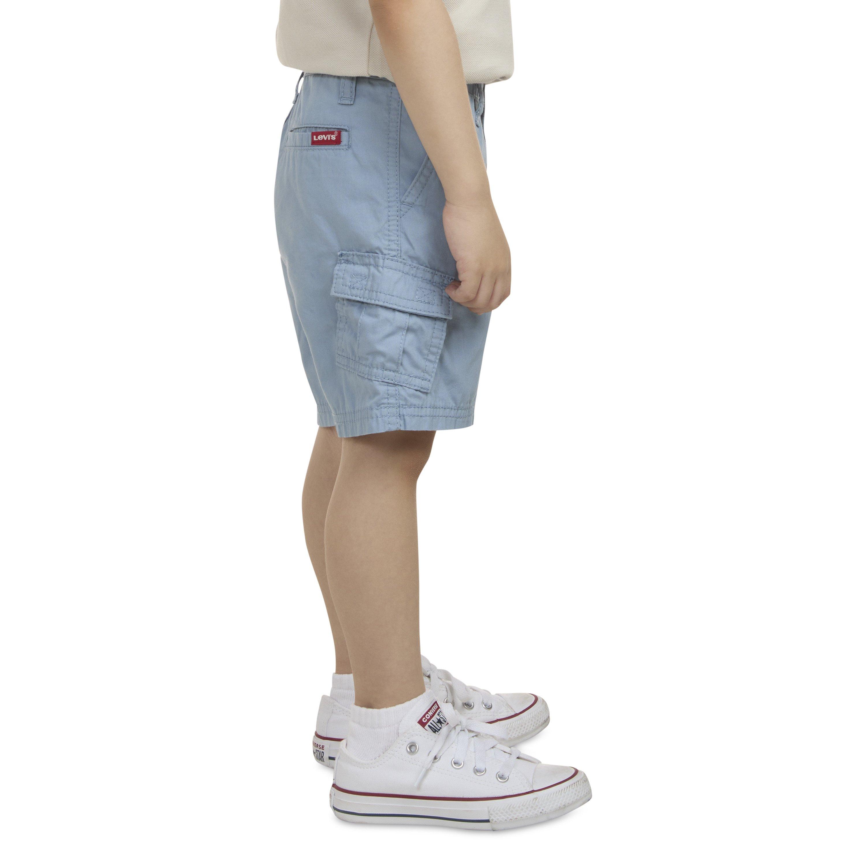 Levi's Red Tab Relaxed Toddler Boys' Lt Blue Cargo Shorts - LT BLUE Thumbnail View 3