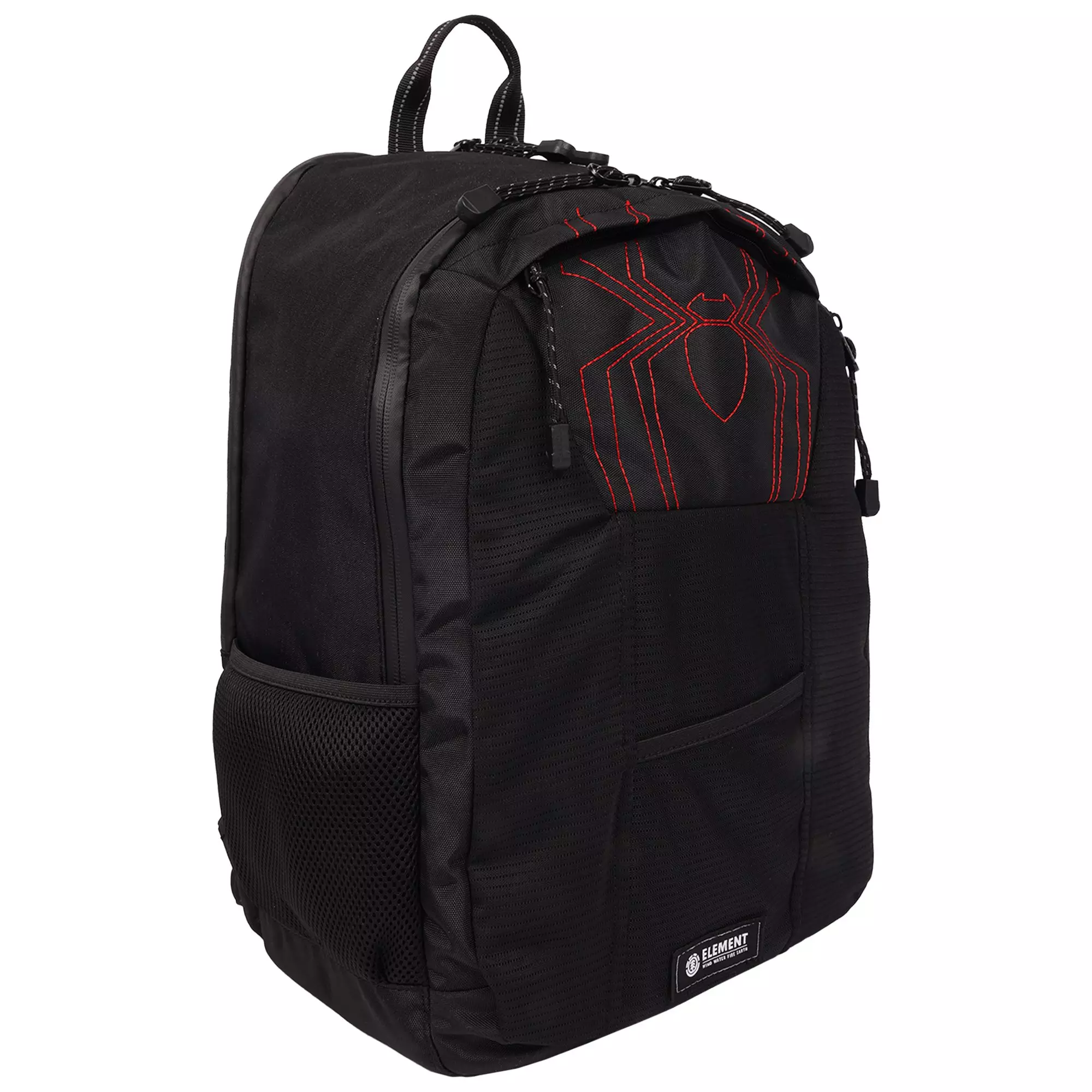 Element x Marvel Spider-Man Contrast Stitch Spider Backpack - Black - BLACK