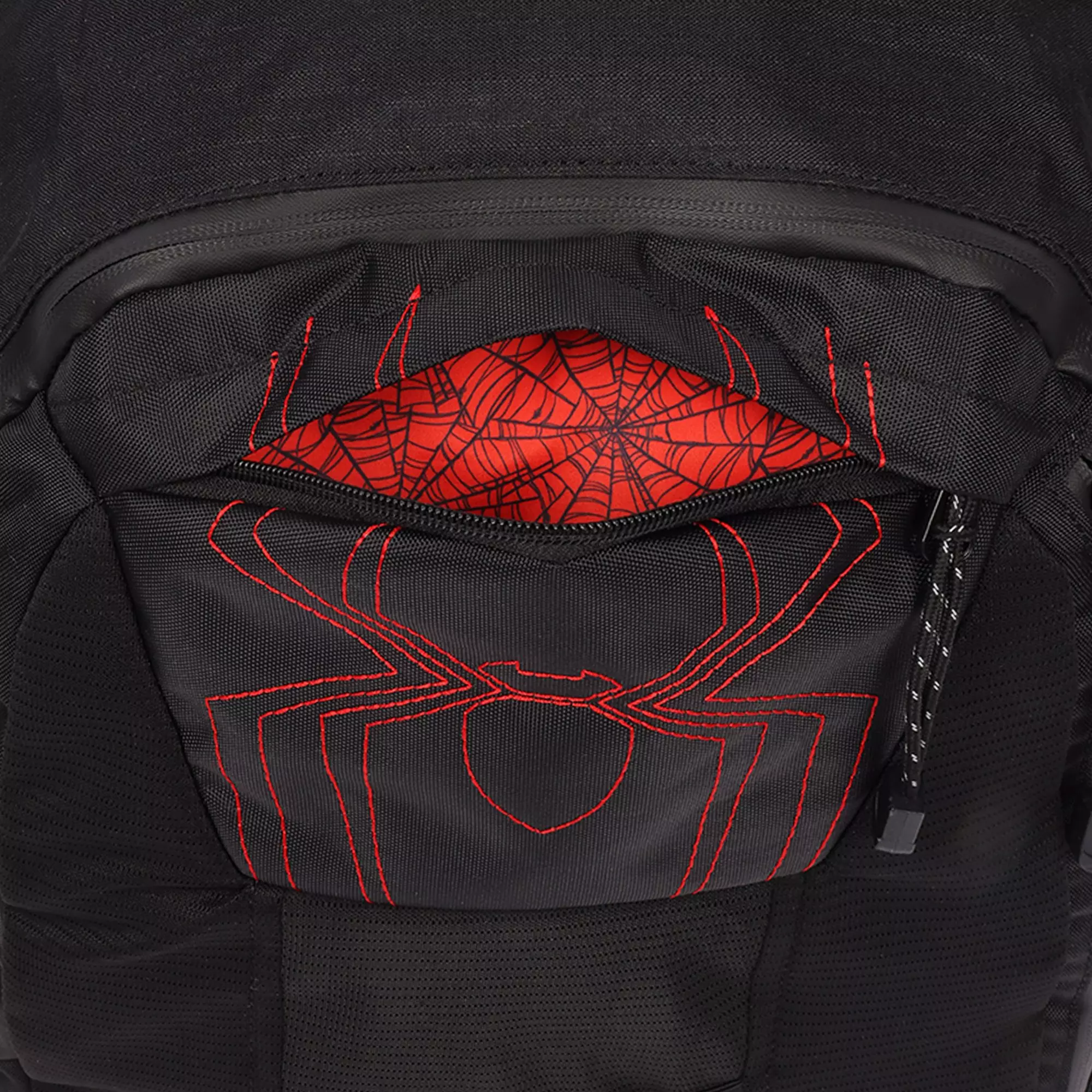 Element x Marvel Spider-Man Contrast Stitch Spider Backpack - Black - BLACK