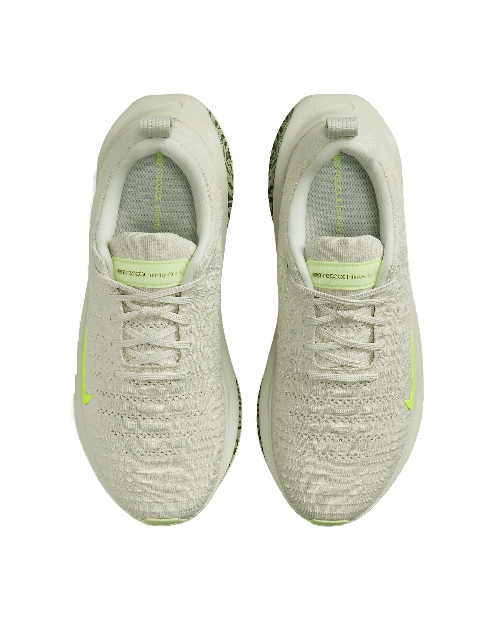 Nike InfinityRN 4 Premium "Light Bone/Barely Volt/Cargo Khaki/Volt" Women's Running Shoe - LT BONE/VOLT/KHAKI/VOLT Thumbnail View 4